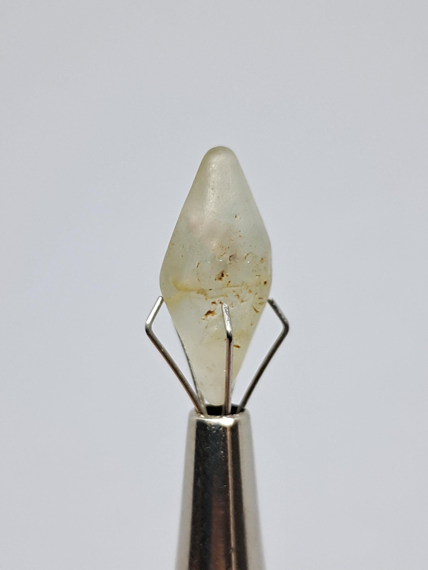Natural White Sapphire (Sri Lanka) Rough Hexagonal Crystal #SP6