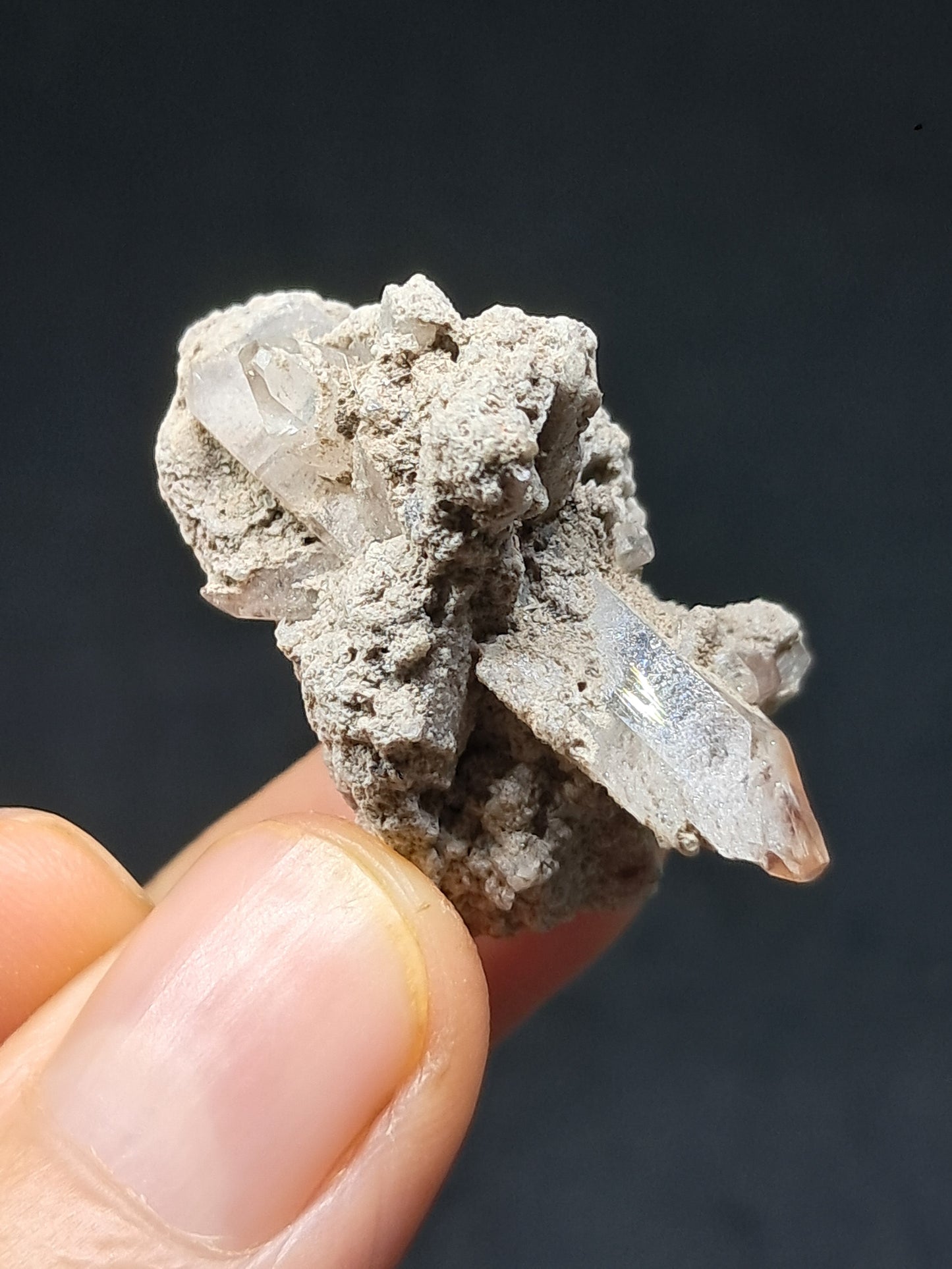 Cristal de topacio natural en matriz (México), piedra preciosa rara | Ejemplar mineral n.° TPZ7