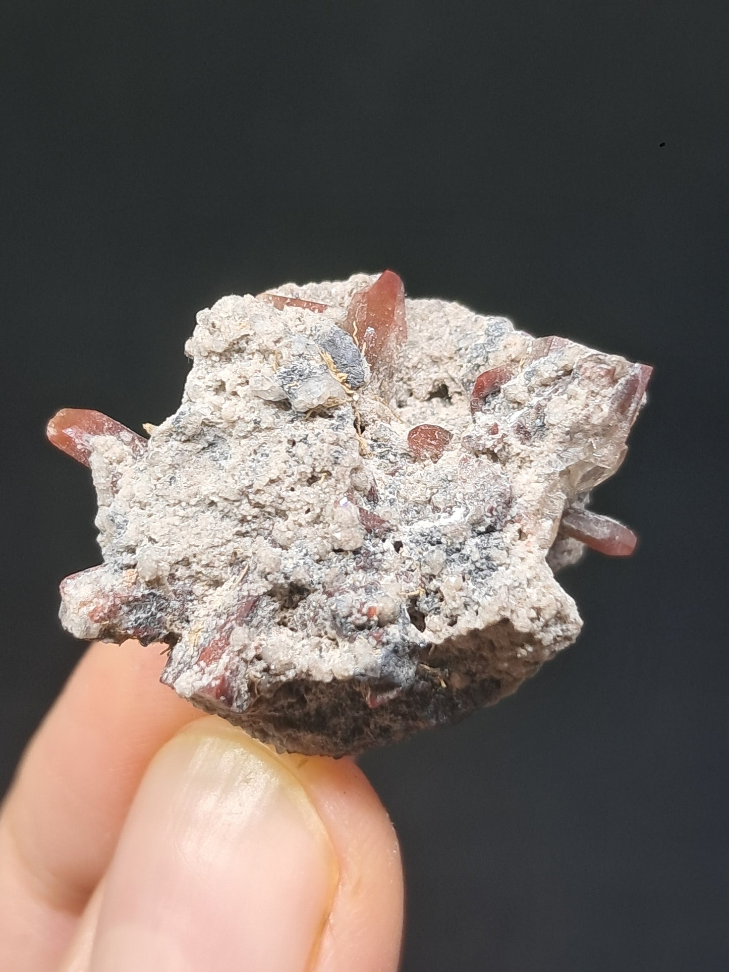 Cristales de topacio natural en matriz (México), piedra preciosa rara | Ejemplar mineral n.° TPZ21