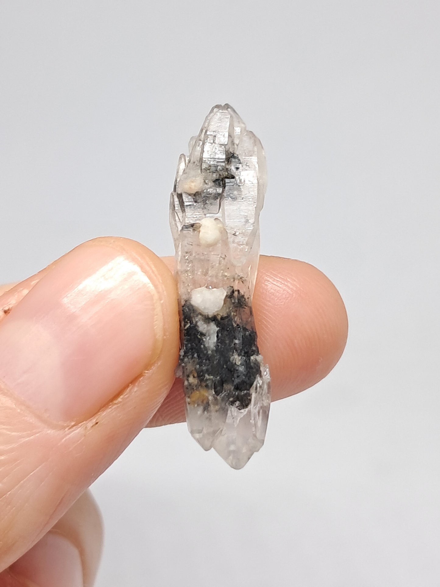 Tourmalinated Quartz Biterminated Crystal (Non-precious stone) #TQ23