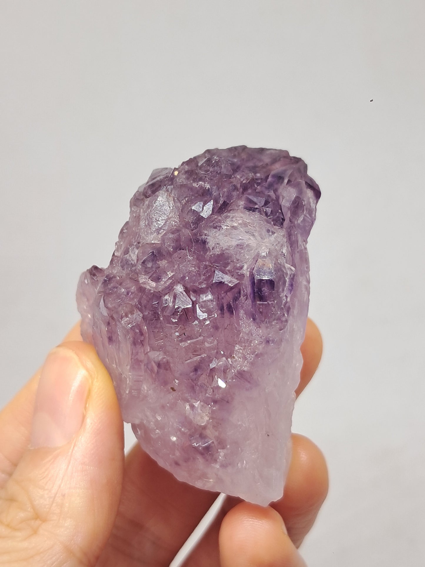 Clúster de cristal de amatista elestial (Karur) | Piedra Natural | Espécimen mineral #KA93