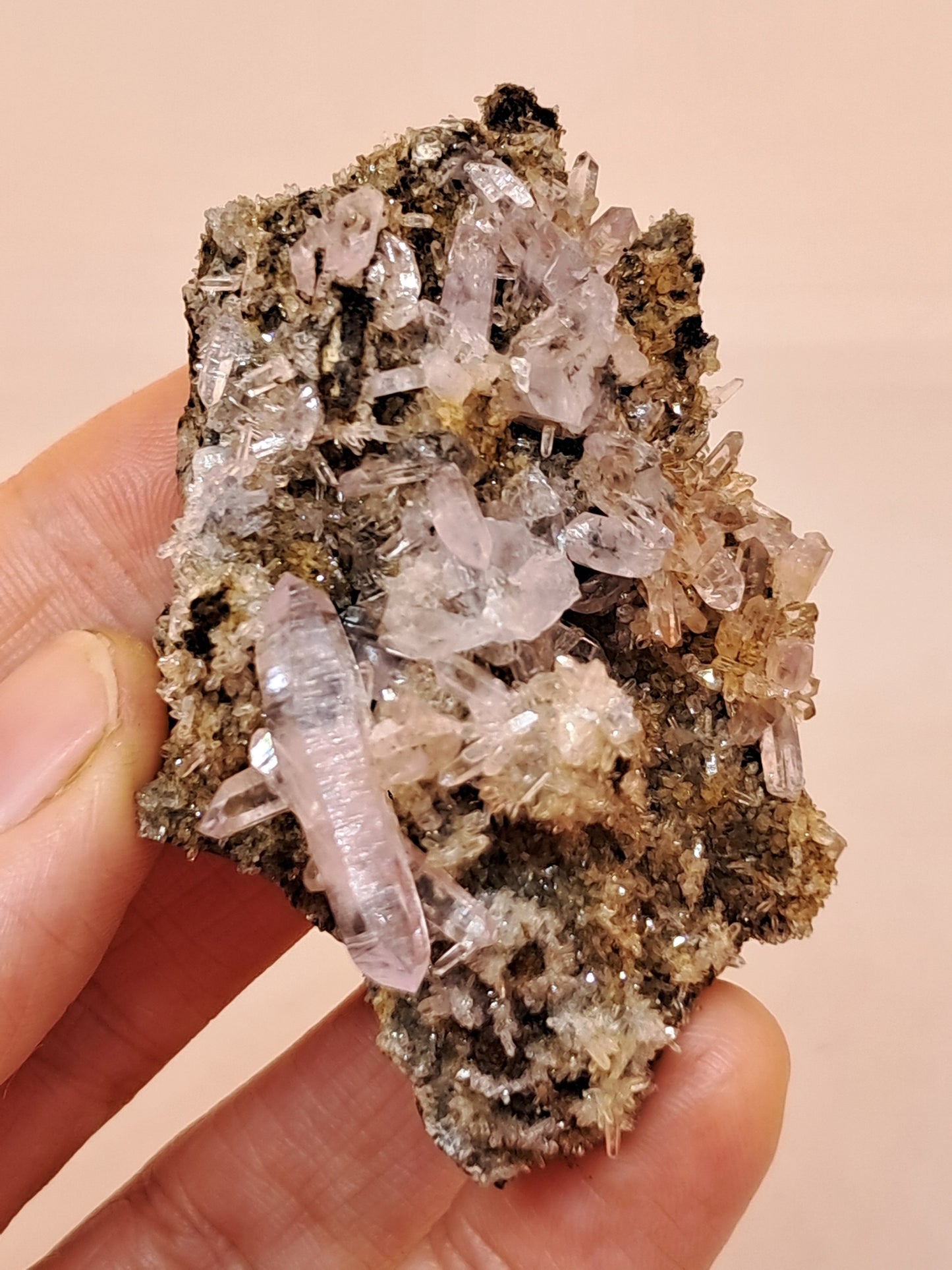 Veracruz Amethyst Crystals on Matrix (Mexico) | Natural Cluster | Mineral Specimen #VA19