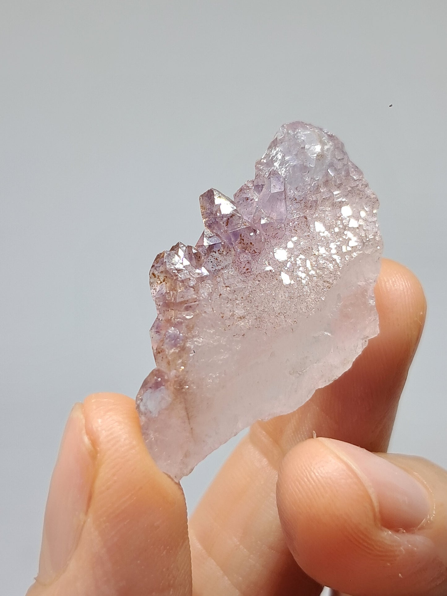 Elestial Amethyst w/ "Super Seven" inclusions (Karur) Crystal Cluster | Natural Stone | Mineral Specimen #KA88