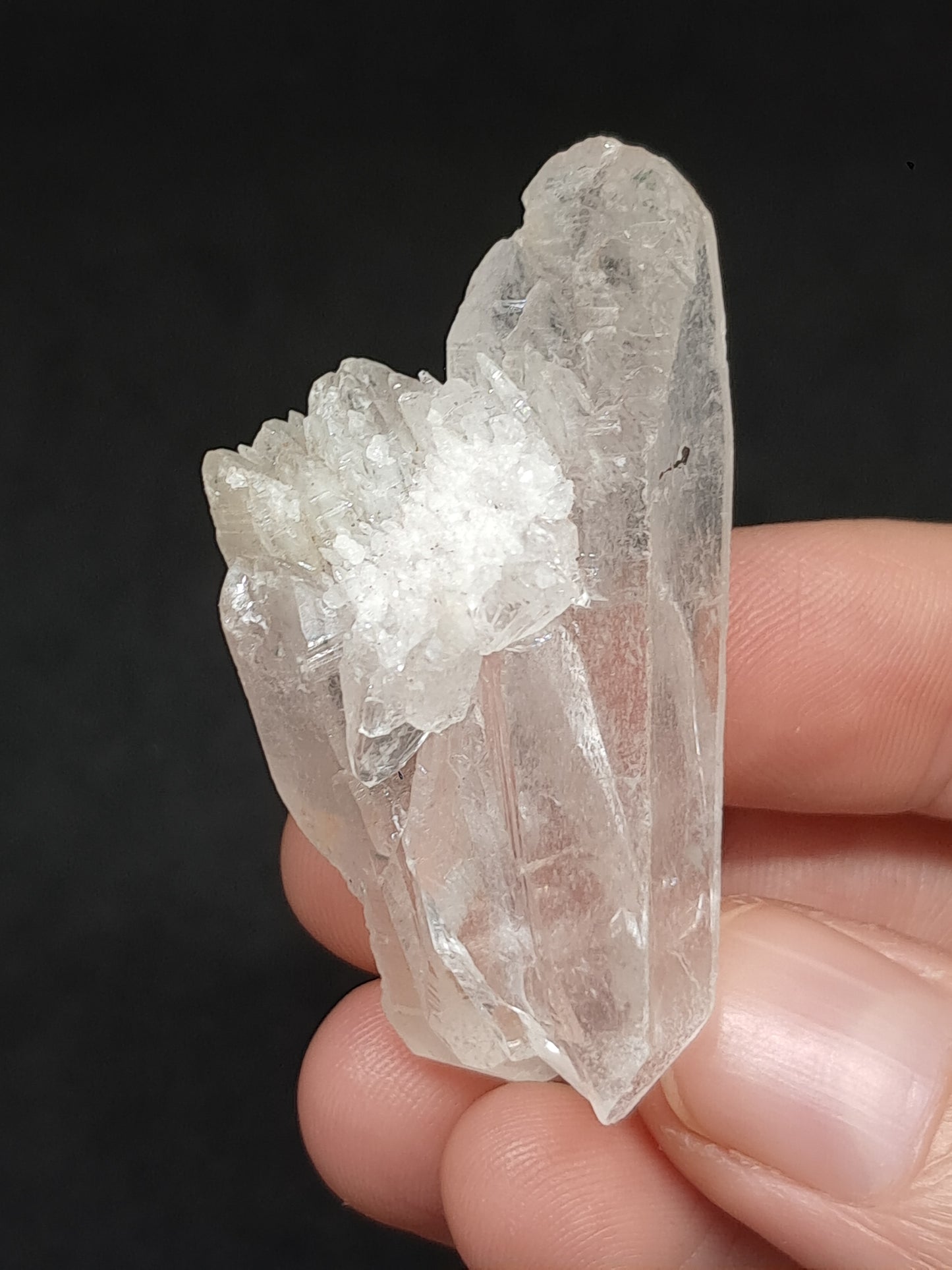 Himalayan Clear Quartz *Hug* & *Self-Healed* Formation | Natural Crystal | Mineral Specimen #CH83