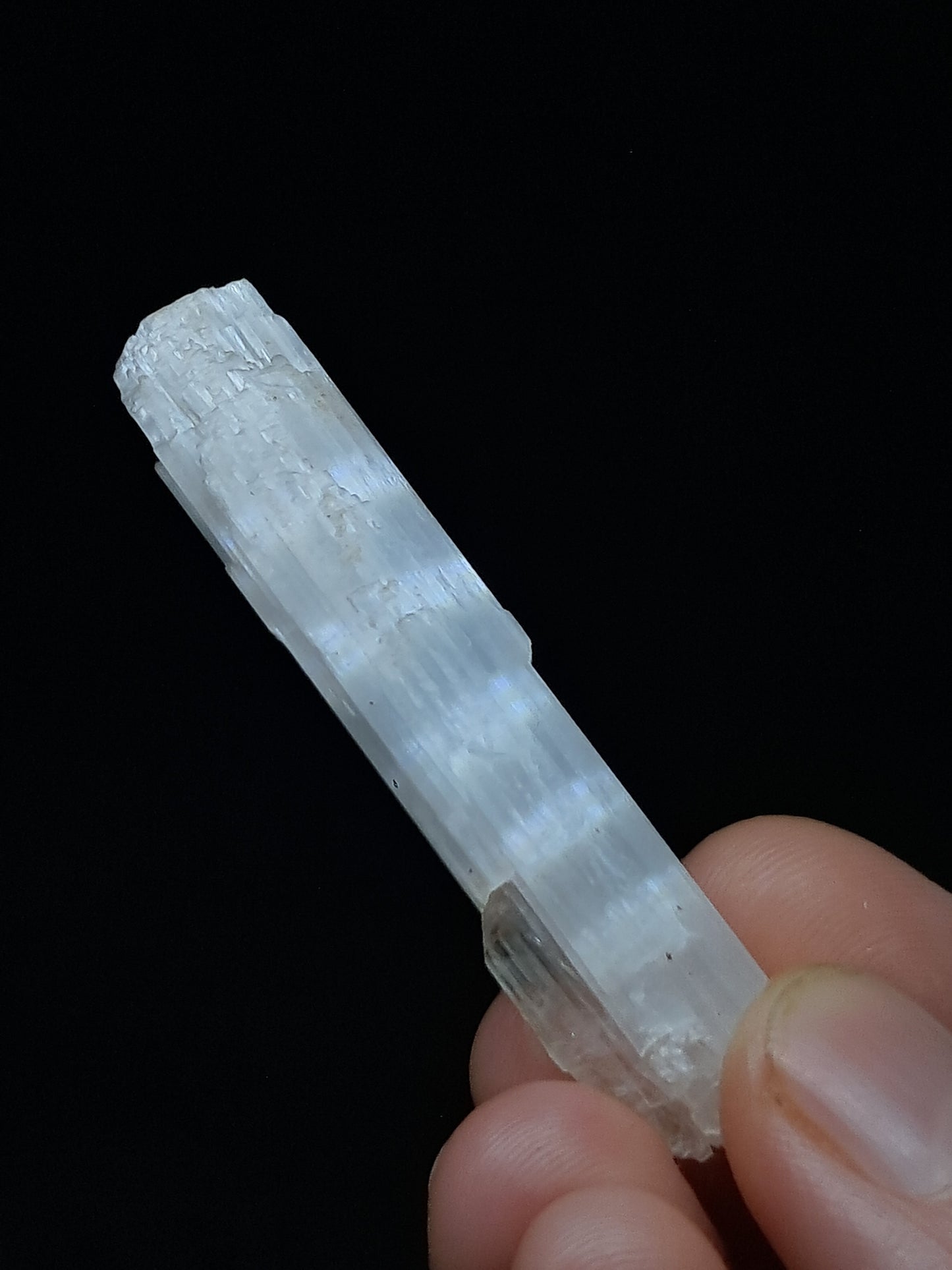 Satin Spar *Selenite* (India) Fibrous Gypsum | Mineral Specimen | Rough Crystal #SE7