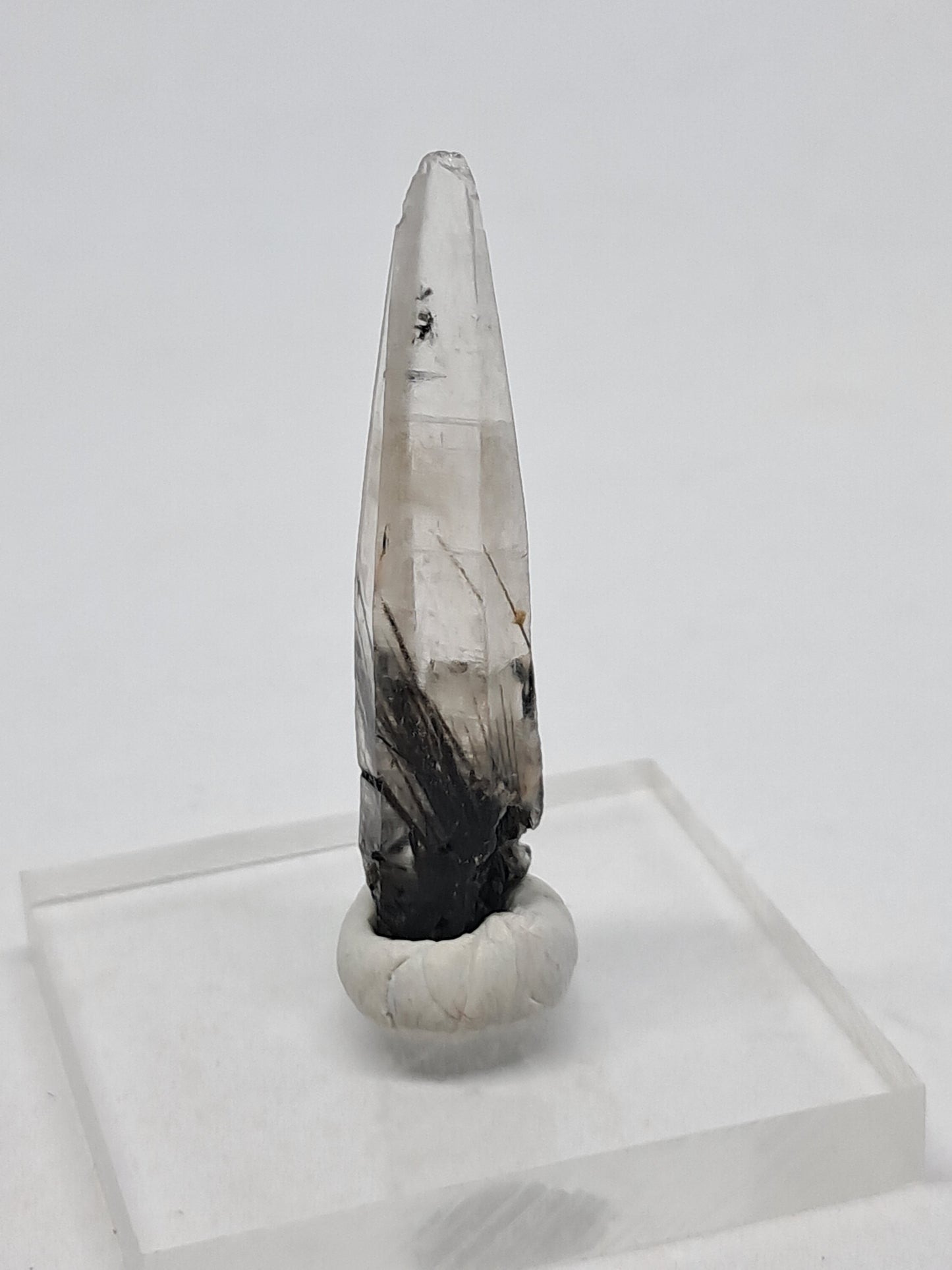 Tourmalinated Quartz Natural Crystal Point (Karur) Rough Stone | Mineral Specimen #TQ7