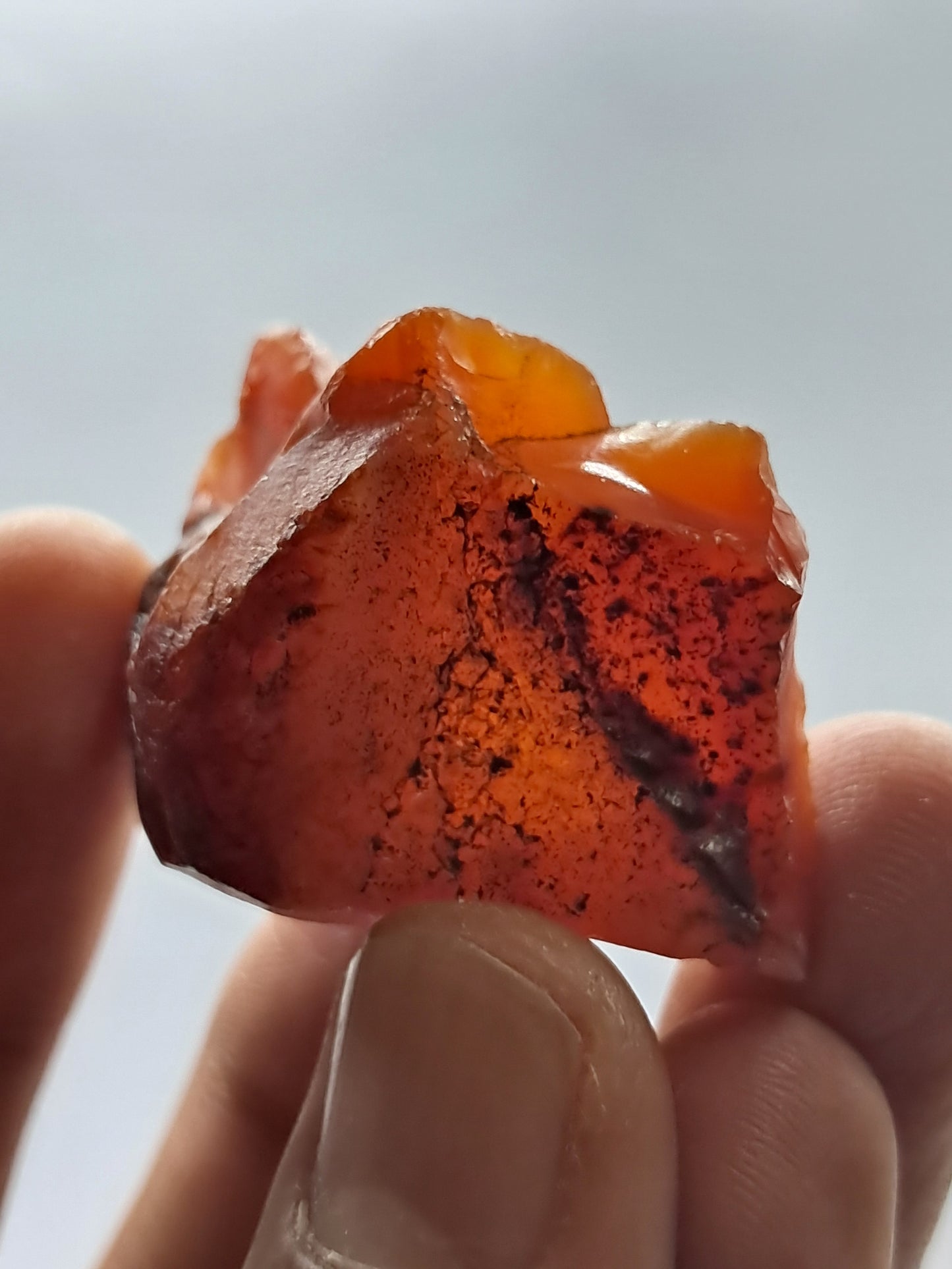 Rough Carnelian (India) Raw Stone | Natural Crystal | Mineral Specimen #CRN9