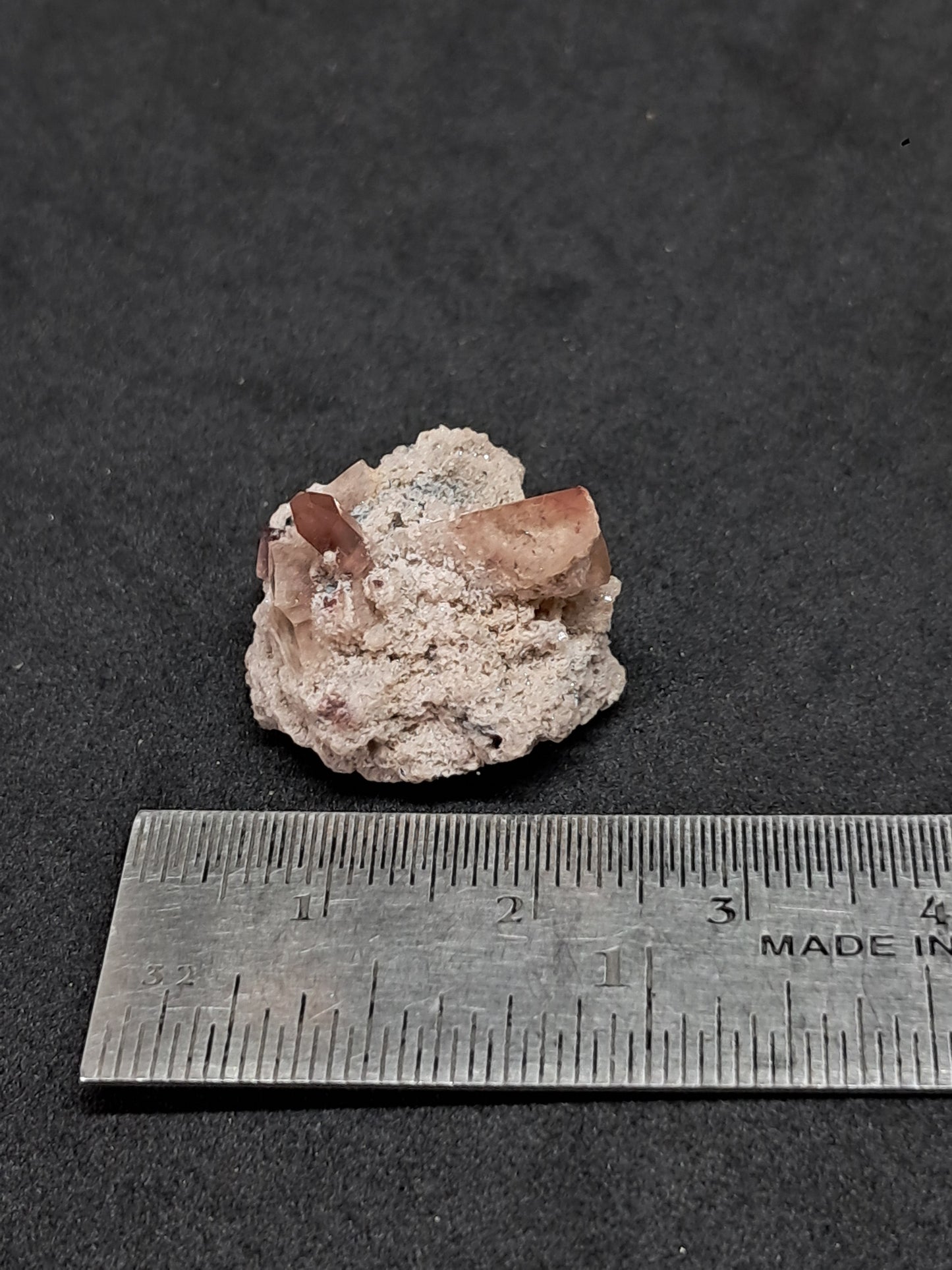 Cristales de topacio natural en matriz (México), piedra preciosa rara | Ejemplar mineral n.° TPZ16
