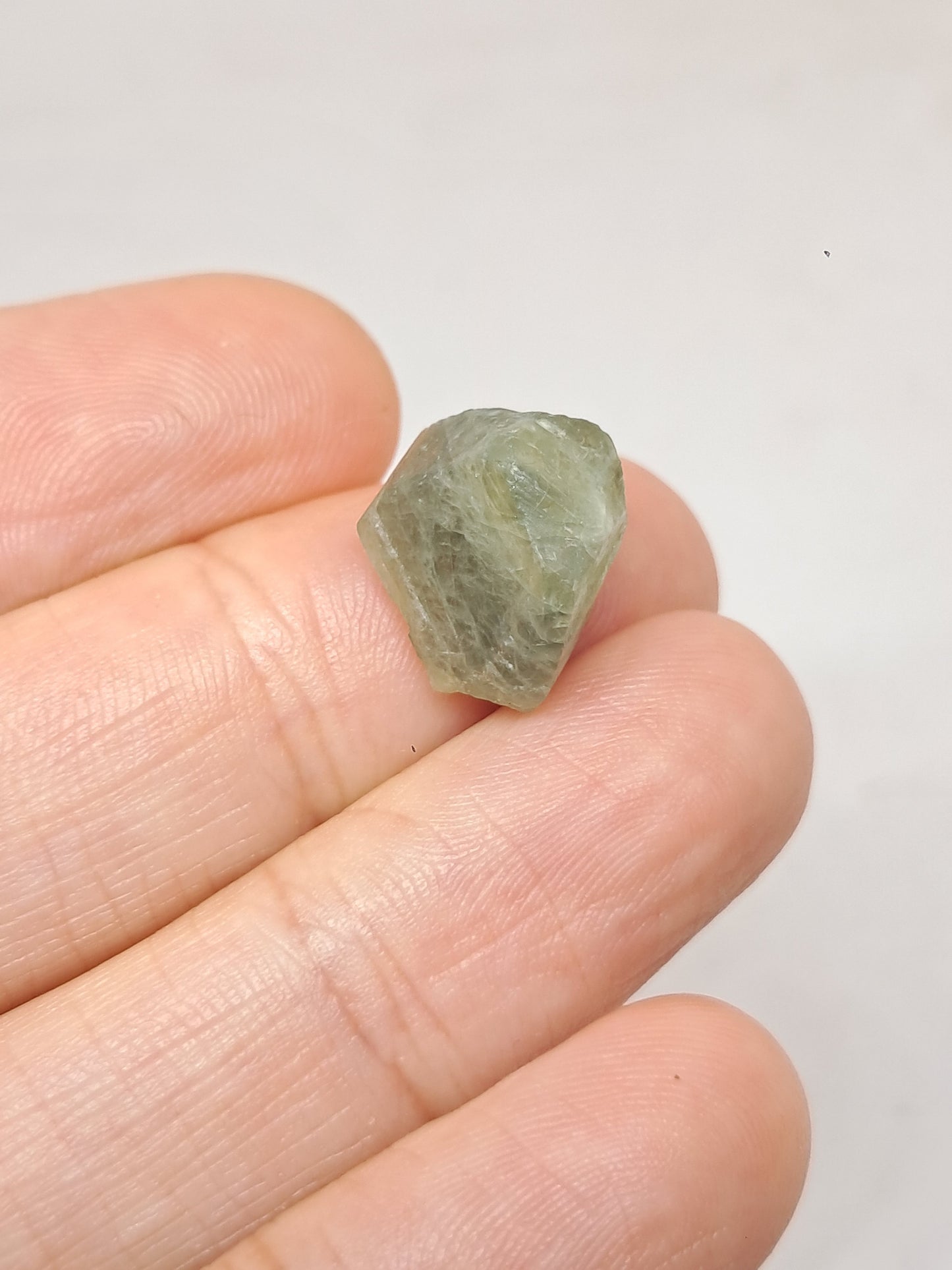 Natural Greenish-Blue *Teal* Sapphire Crystal (Karur) Rough Stone | Mineral Specimen #SP34