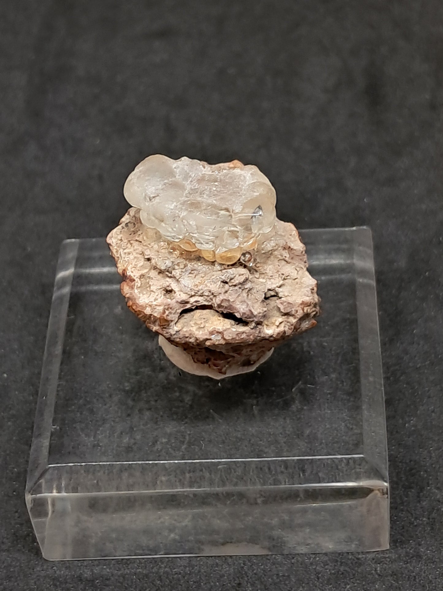 UV Reactive Hyalite Opal on Matrix (Mexico) Rough Crystal Stone | Mineral Specimen #OH2