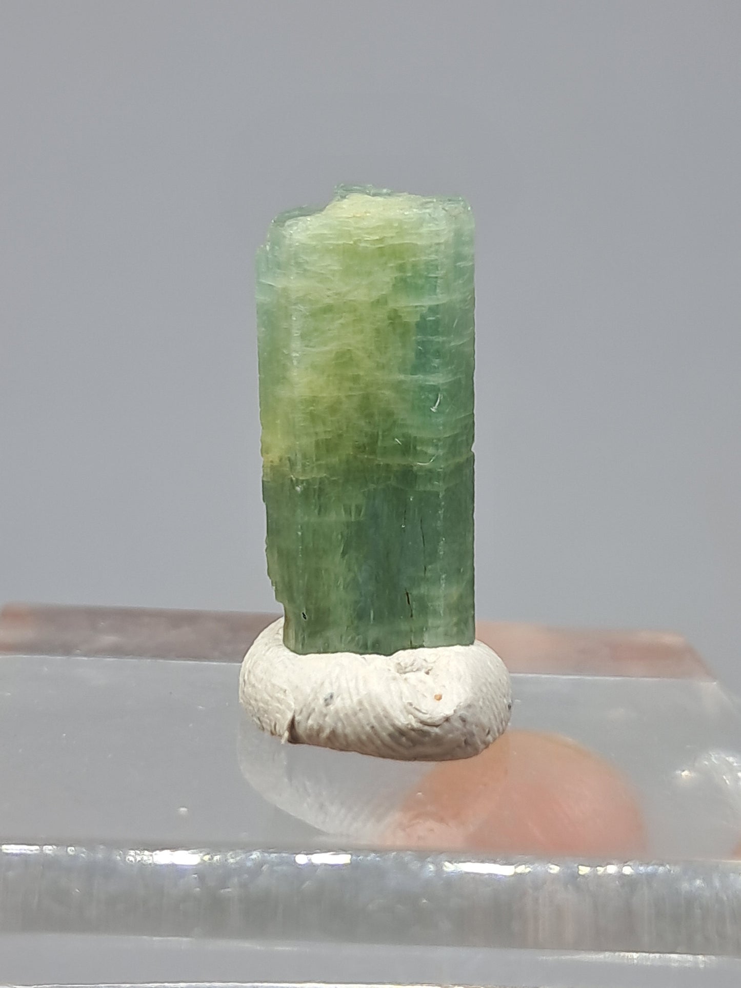Aguamarina (Karur) Cristal hexagonal en bruto | Ejemplar mineral n.° AQM23