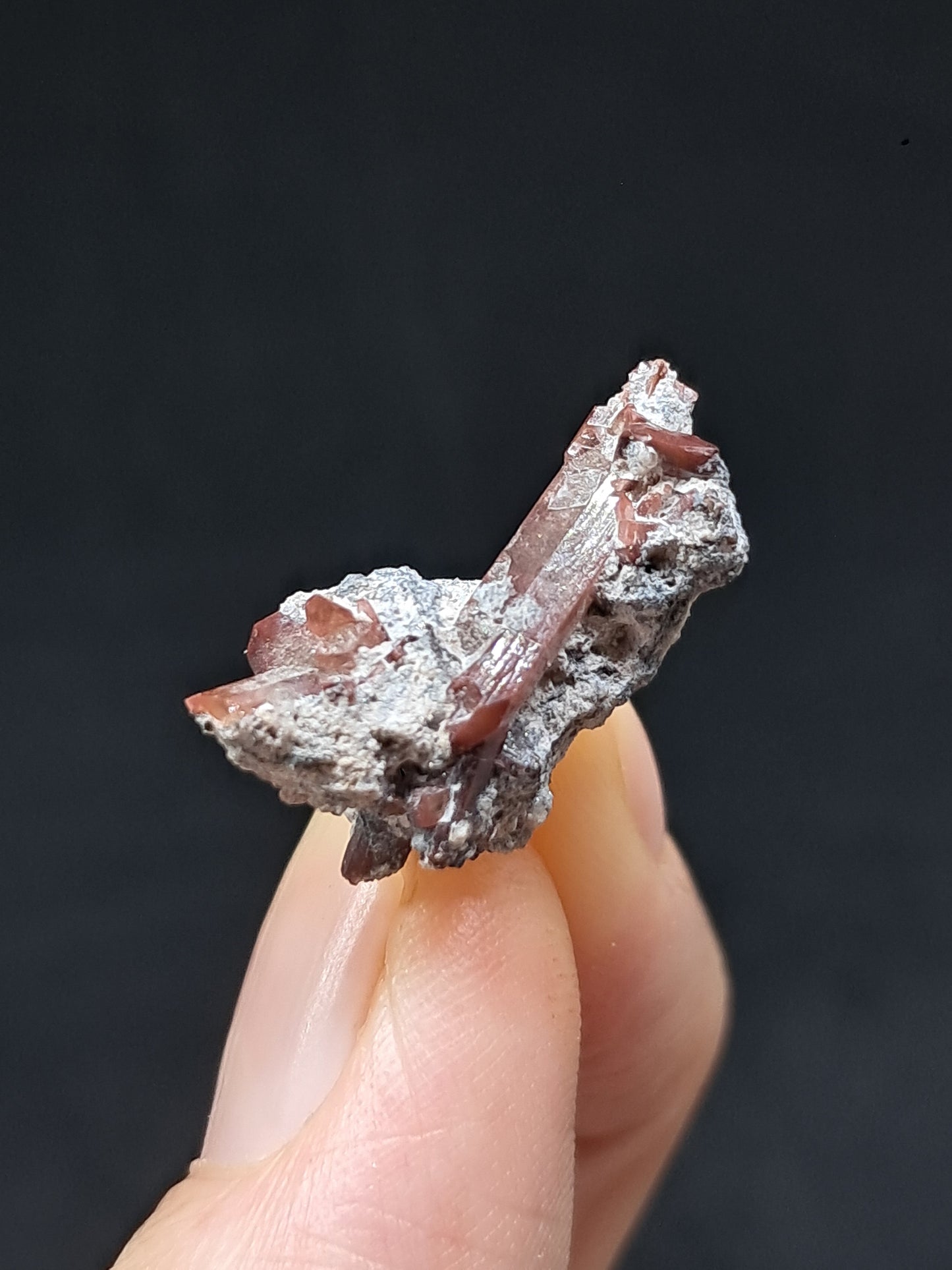 Cristales de topacio natural en matriz (México), piedra preciosa rara | Ejemplar mineral n.° TPZ18