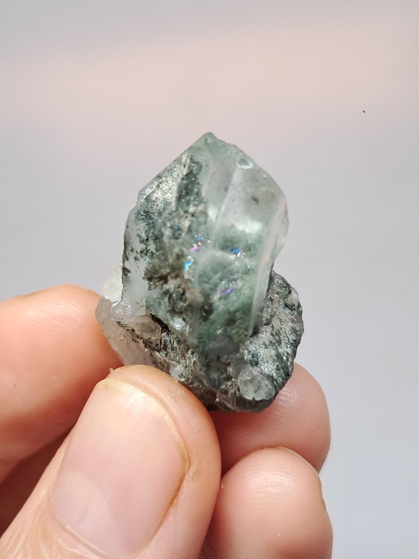 Chlorite Quartz (Kullu) Rough Stone | Natural Crystal Point | Mineral Specimen #CH49