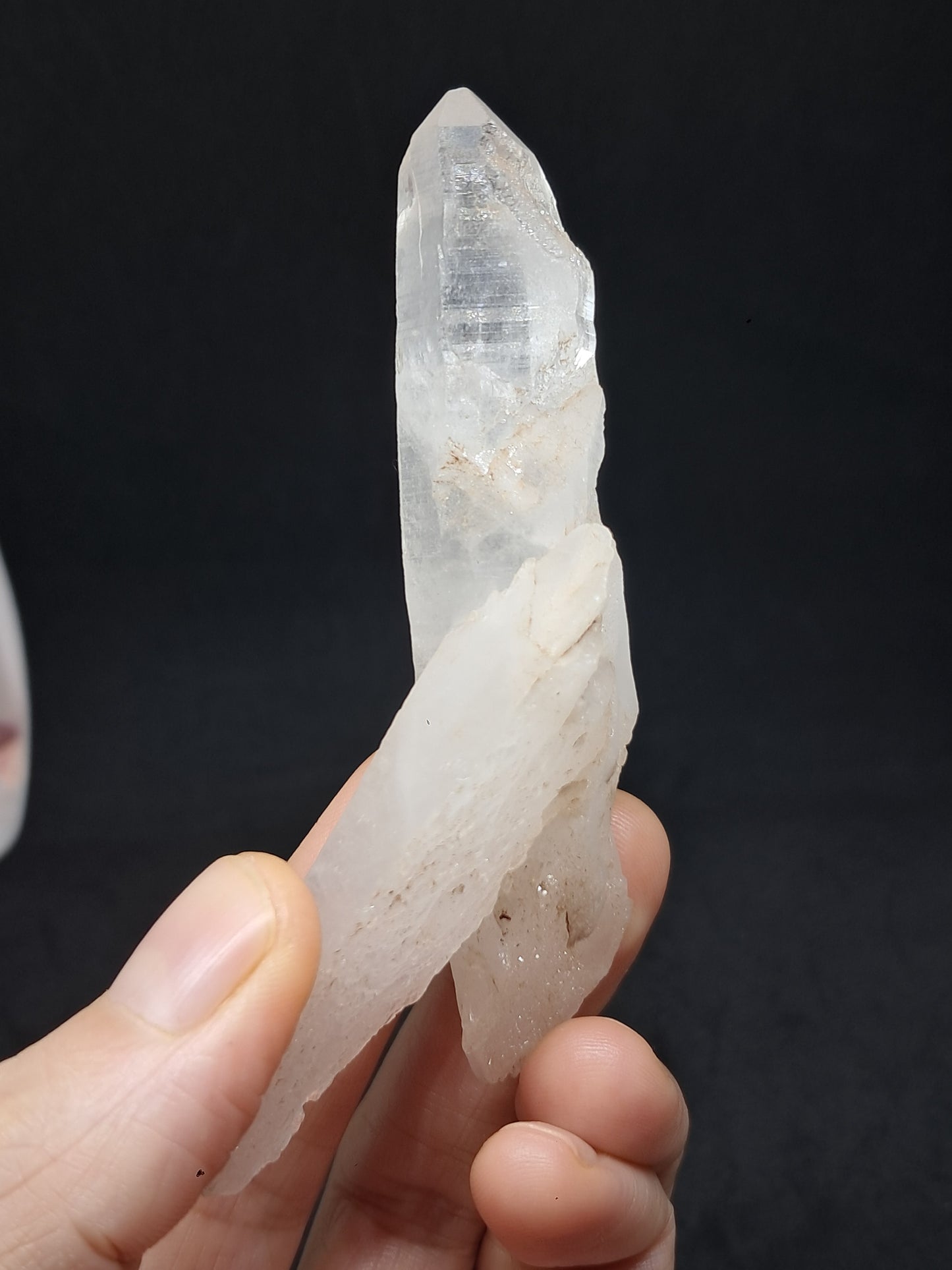 Himalayan Quartz Self-healed Crystal Point | Natural Crystal | Rough Stone | Mineral Specimen #CH46