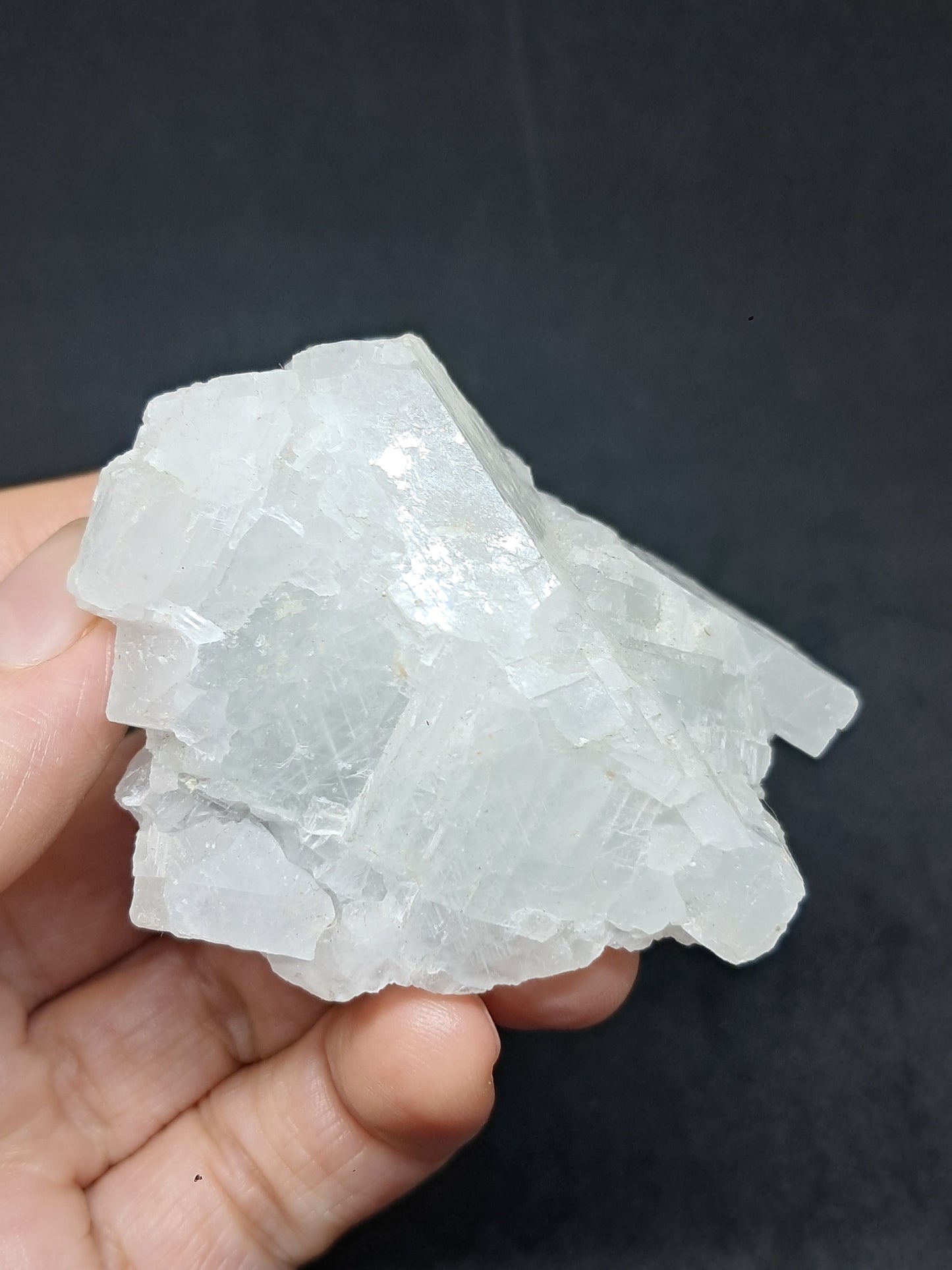 White Calcite (Sri Lanka) Rough Stone | Natural Crystal | Mineral Specimen #CA10