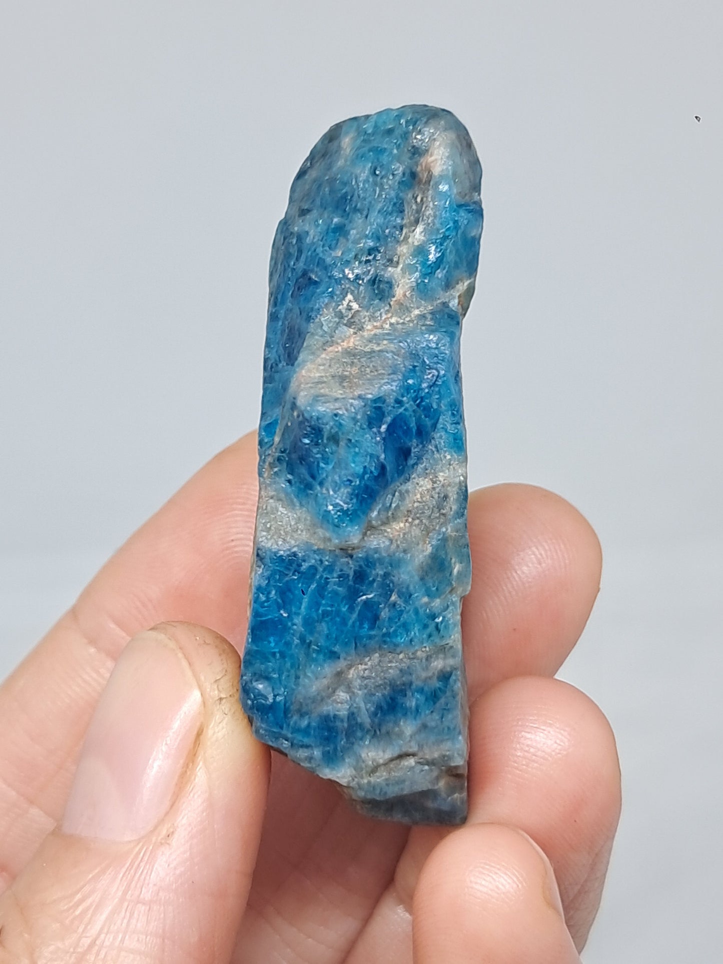 Piedra natural de apatita azul (Madagascar) n.° AP5