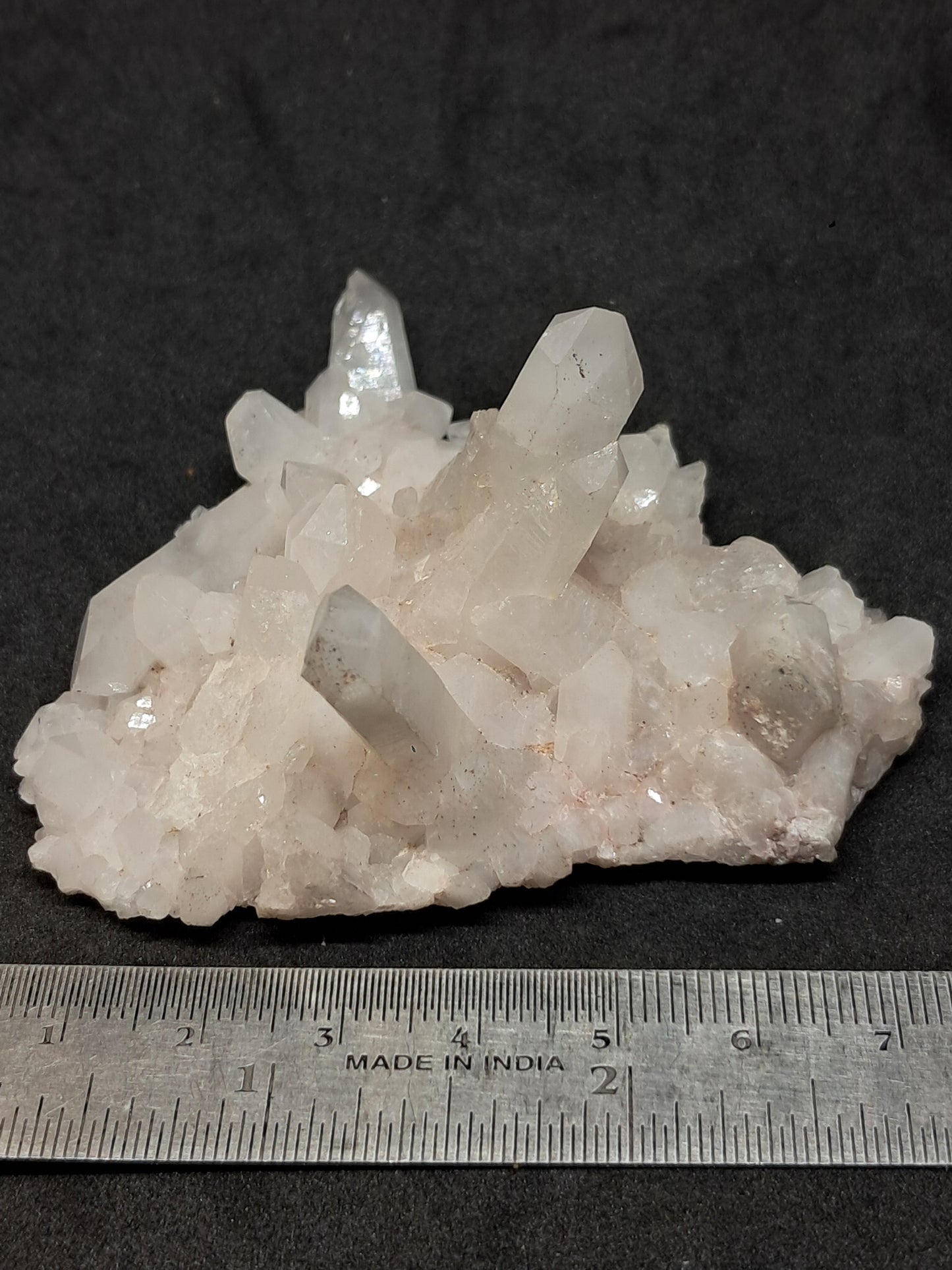 Quartz Cluster with White Chlorite (Himachal pradesh) | Milky Crystal #CH41