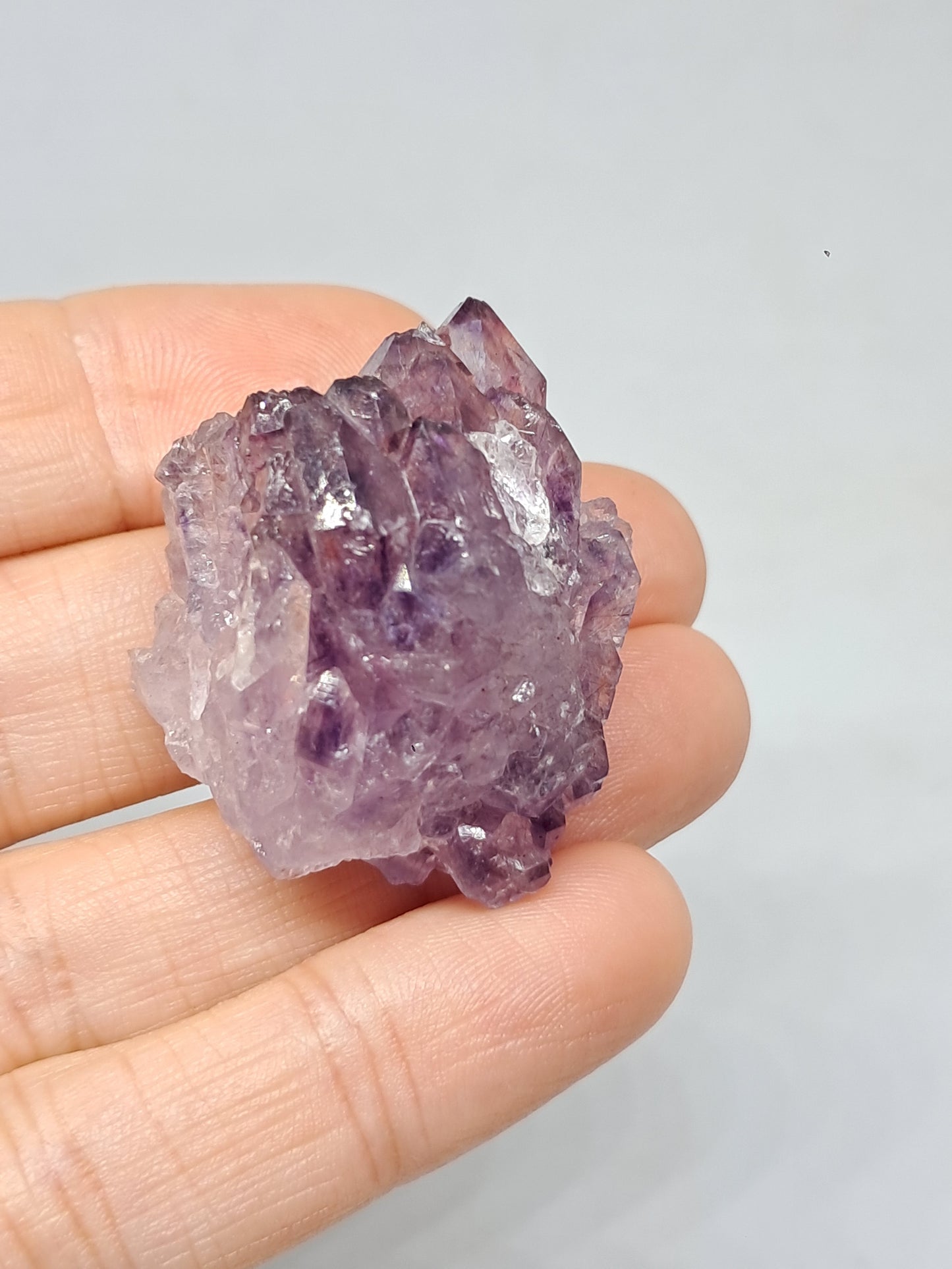 Amatista en racimo (Karur) | Cristal en bruto | Piedra natural | Ejemplar mineral n.° KA121