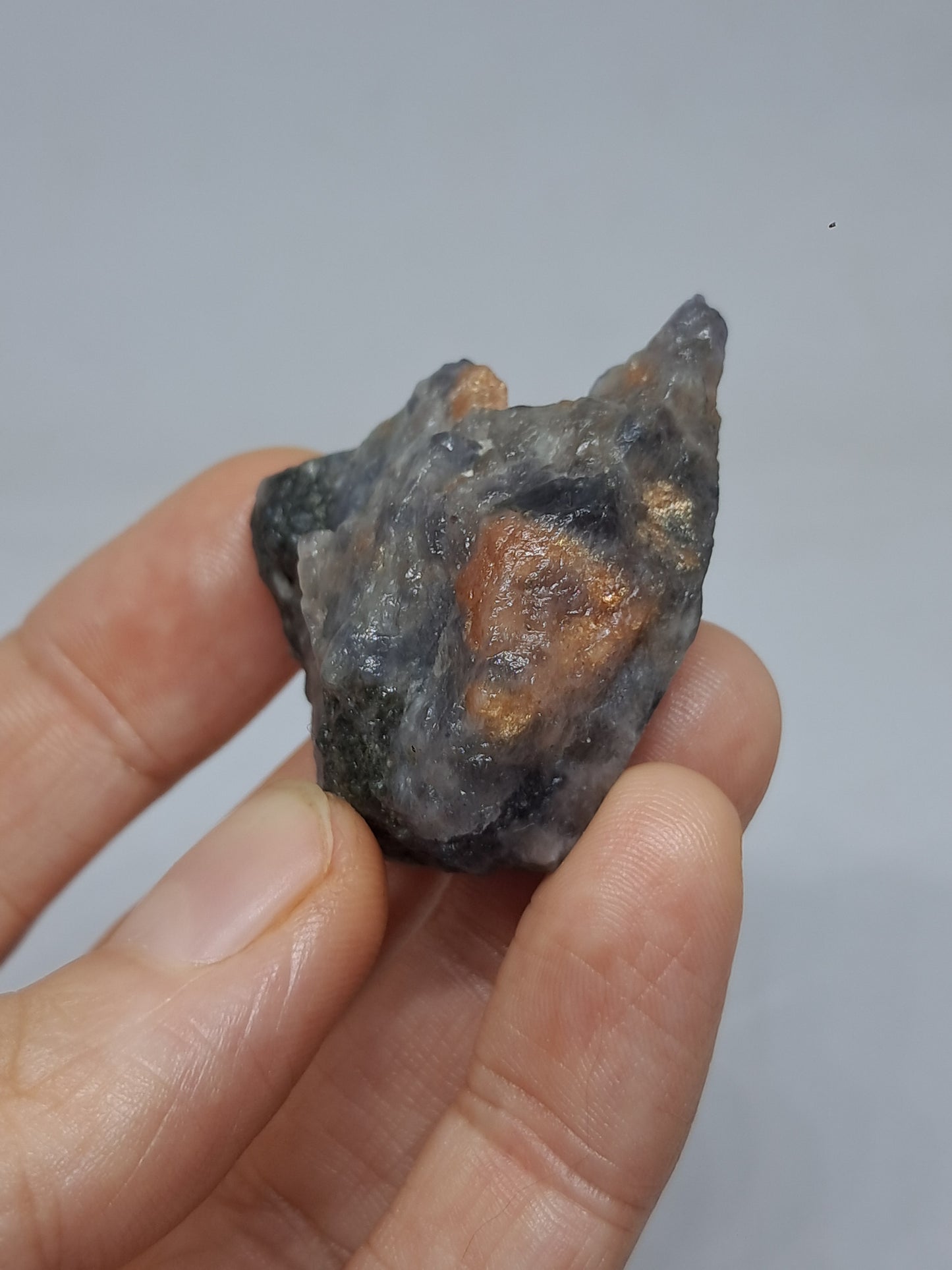 Sunstone w/ Iolite (Tamil Nadu) Rough Stone | Natural Crystal | Mineral Specimen #SI14