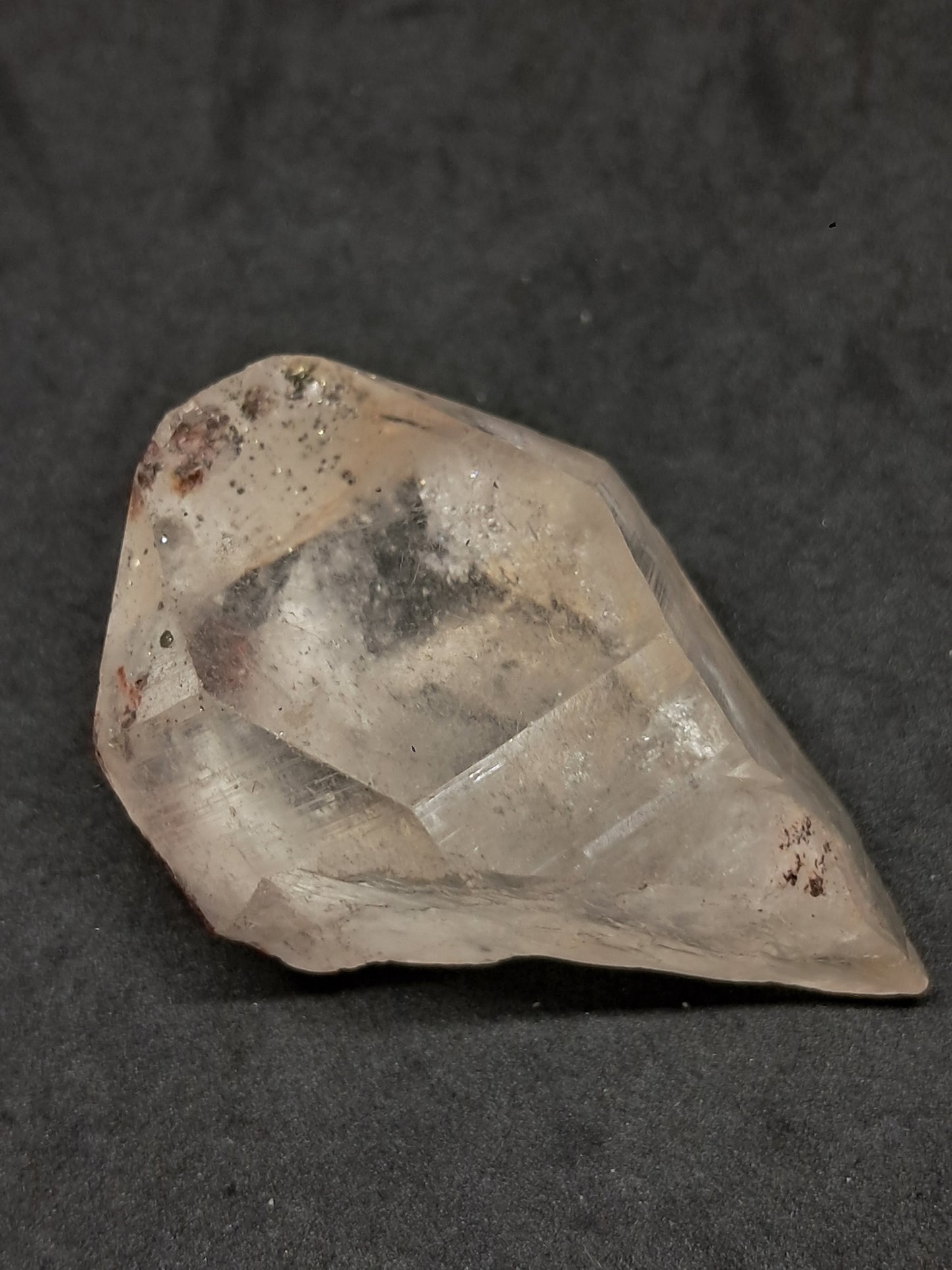 Himalayan Quartz Crystal Point with Pyrite Inclusions | Natural Stone | Mineral Specimen #CH52