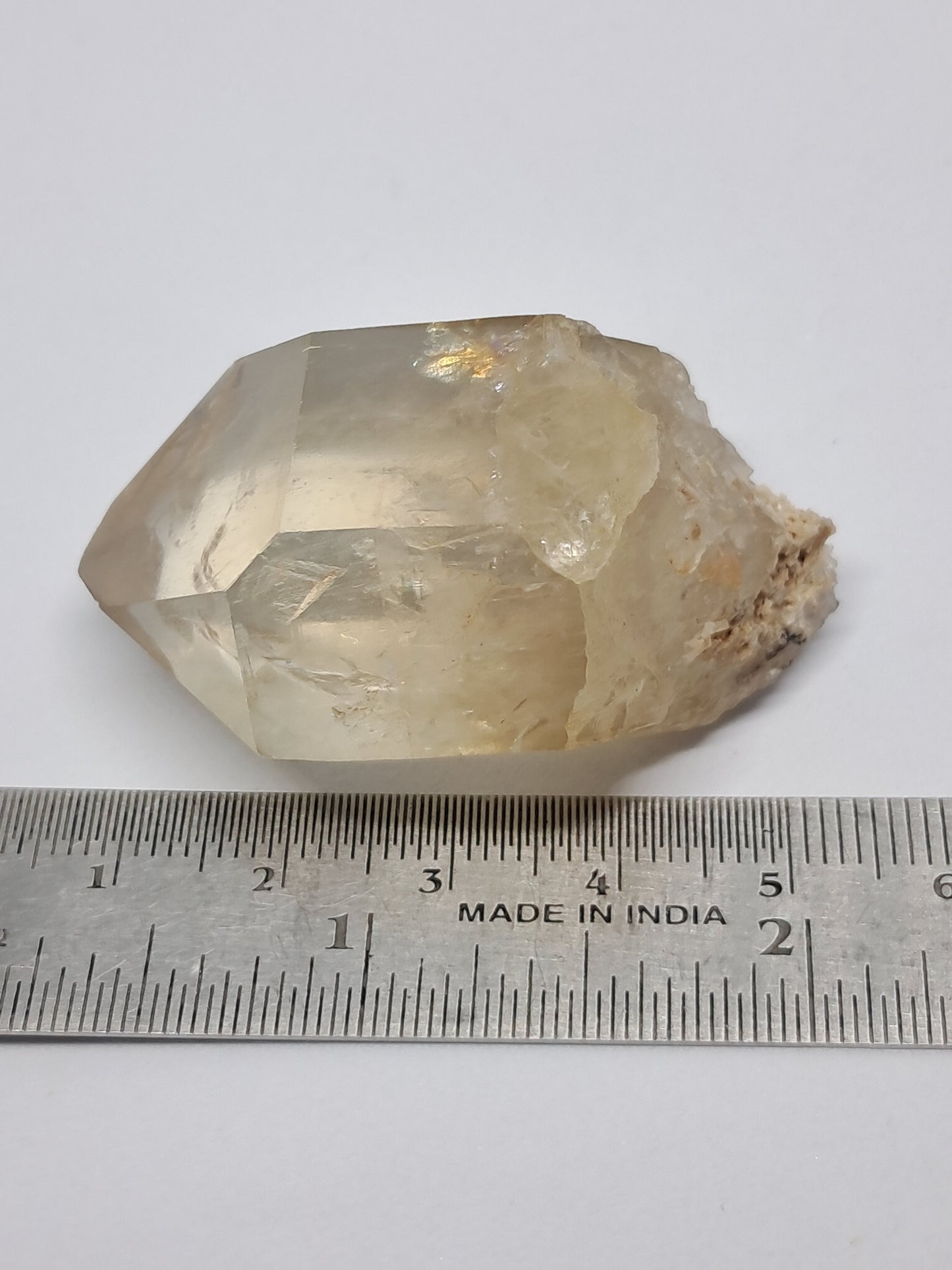 Natural Citrine "Kundalini" with Rainbows (Democratic Republic of Congo) Crystal Point | Mineral Specimen #CTN13