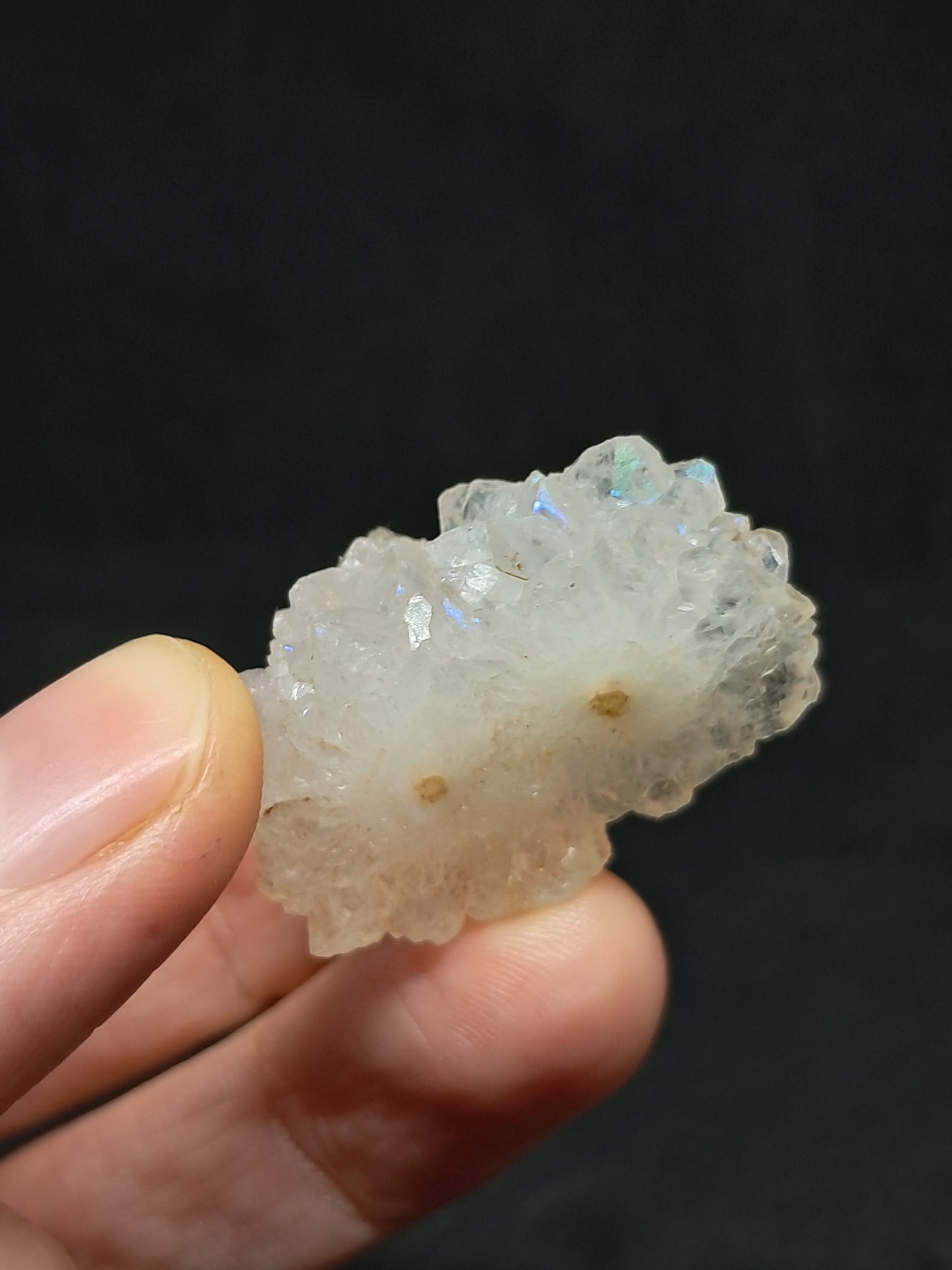 Iris Quartz Stalactite (Anandalite) *high iridiscence* (Non-precious stone) #AQ21