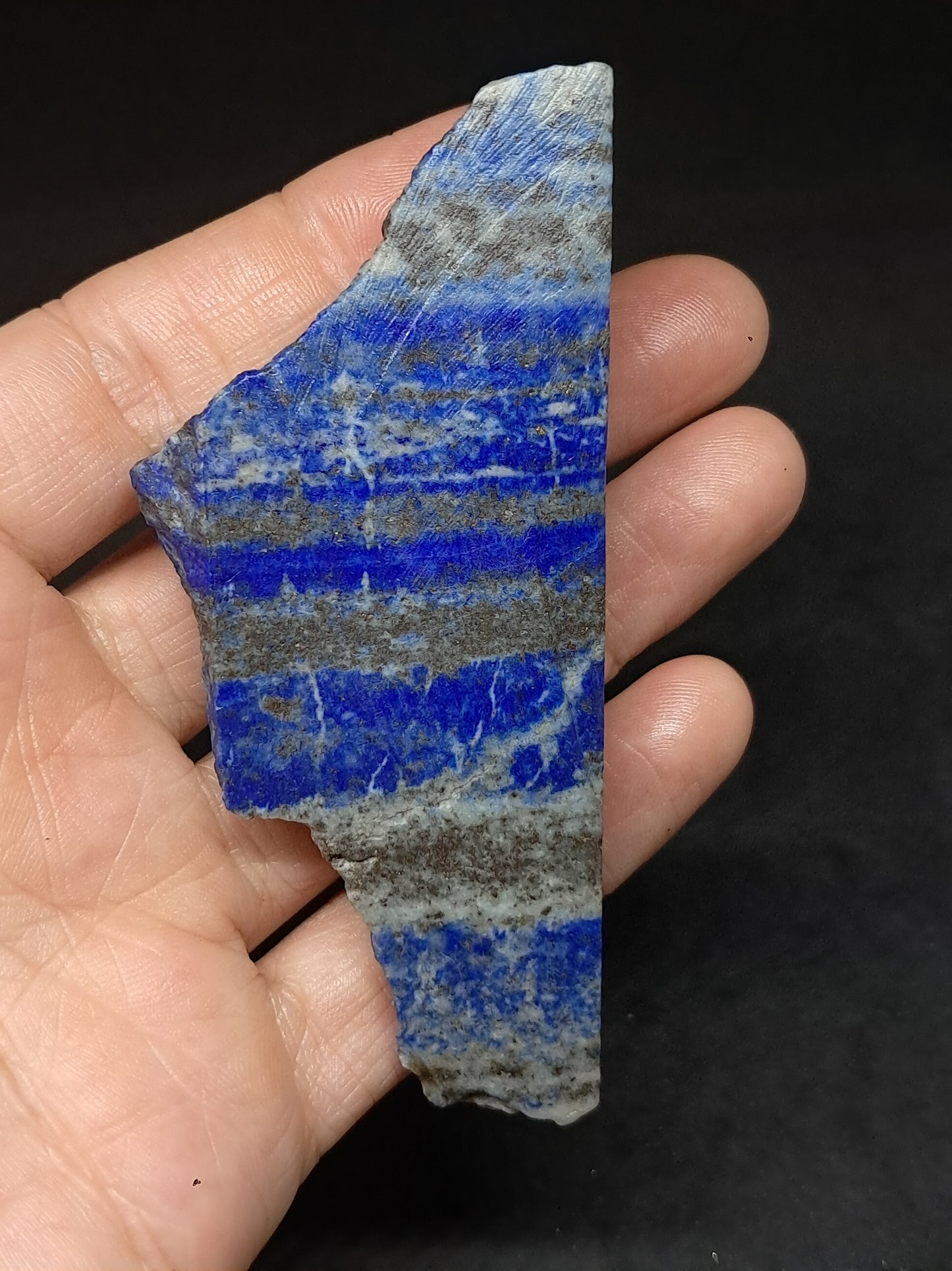 Slice of Lapislazuli (Afghanistan) Rough Natural Stone #LZ1