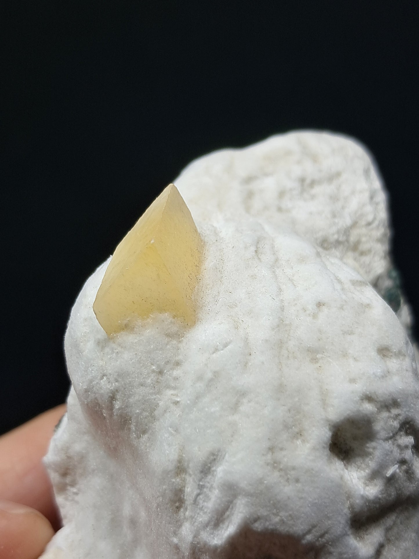 Calcite on Okenite (Non-precious mineral) #CA7