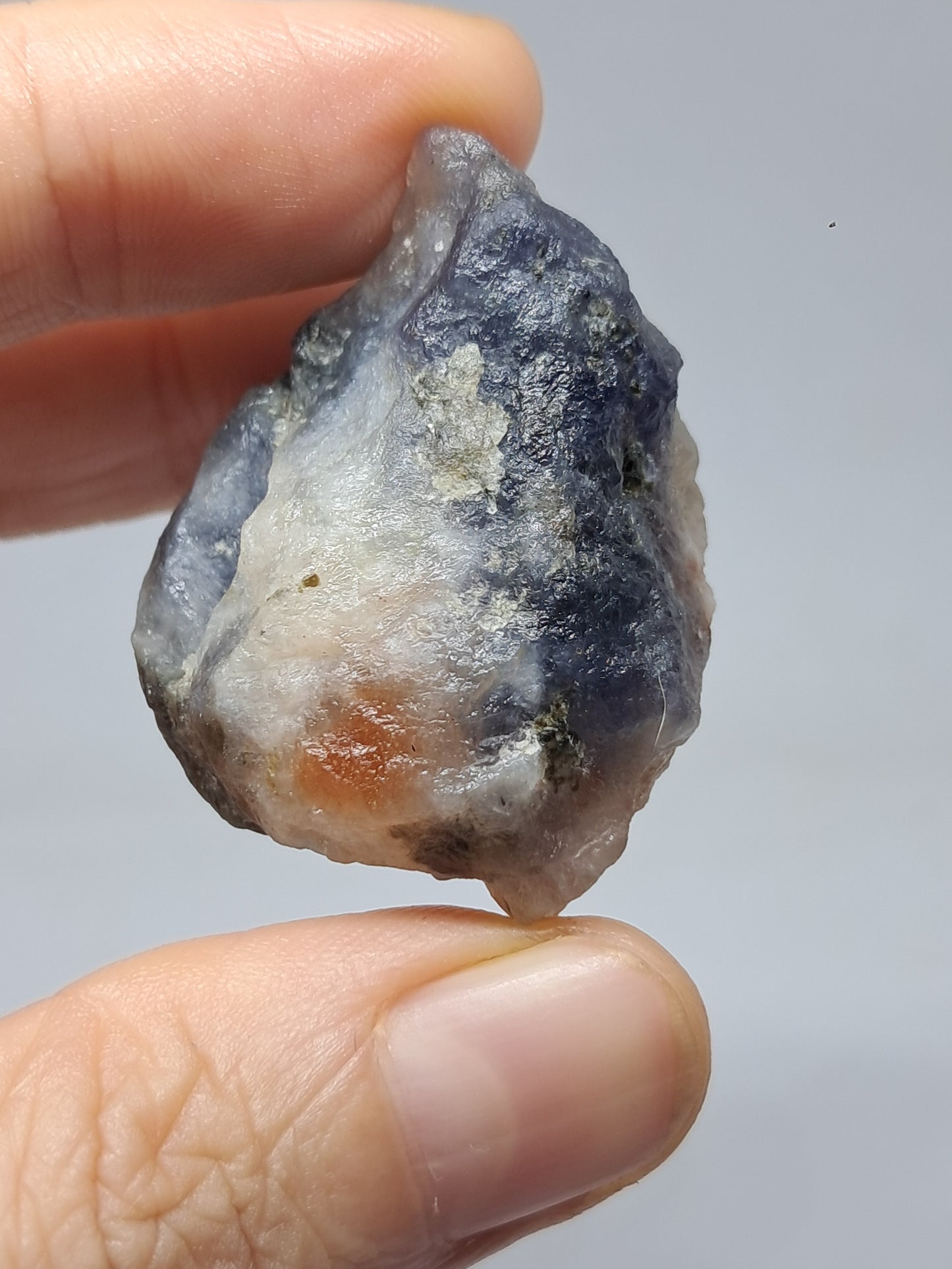 Sunstone w/ Iolite (Tamil Nadu) Rough Stone | Natural Crystal | Mineral Specimen #SI17