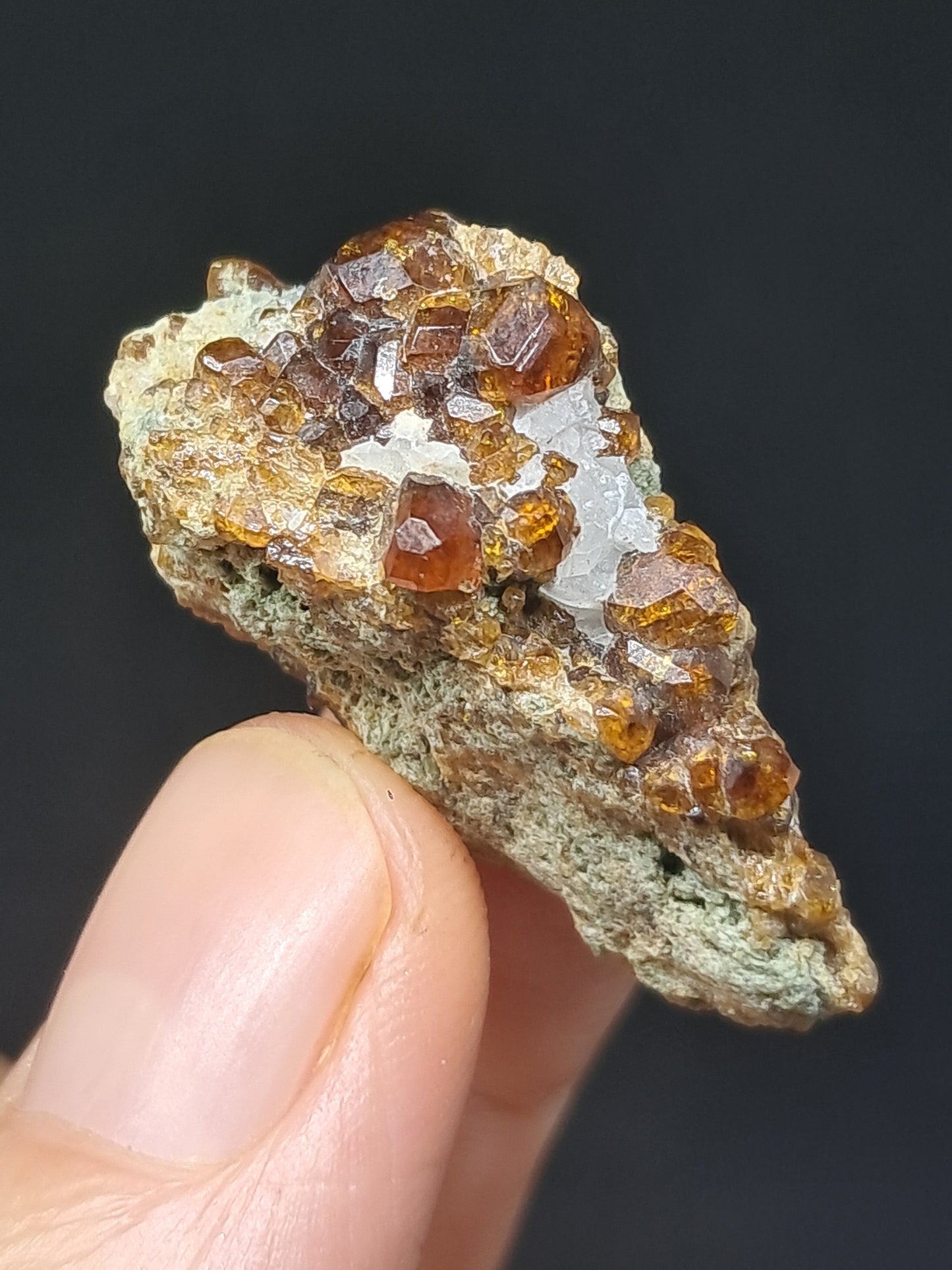 Cúmulo de granate marrón (México) | Cristal en bruto | Ejemplar mineral n.° GR7