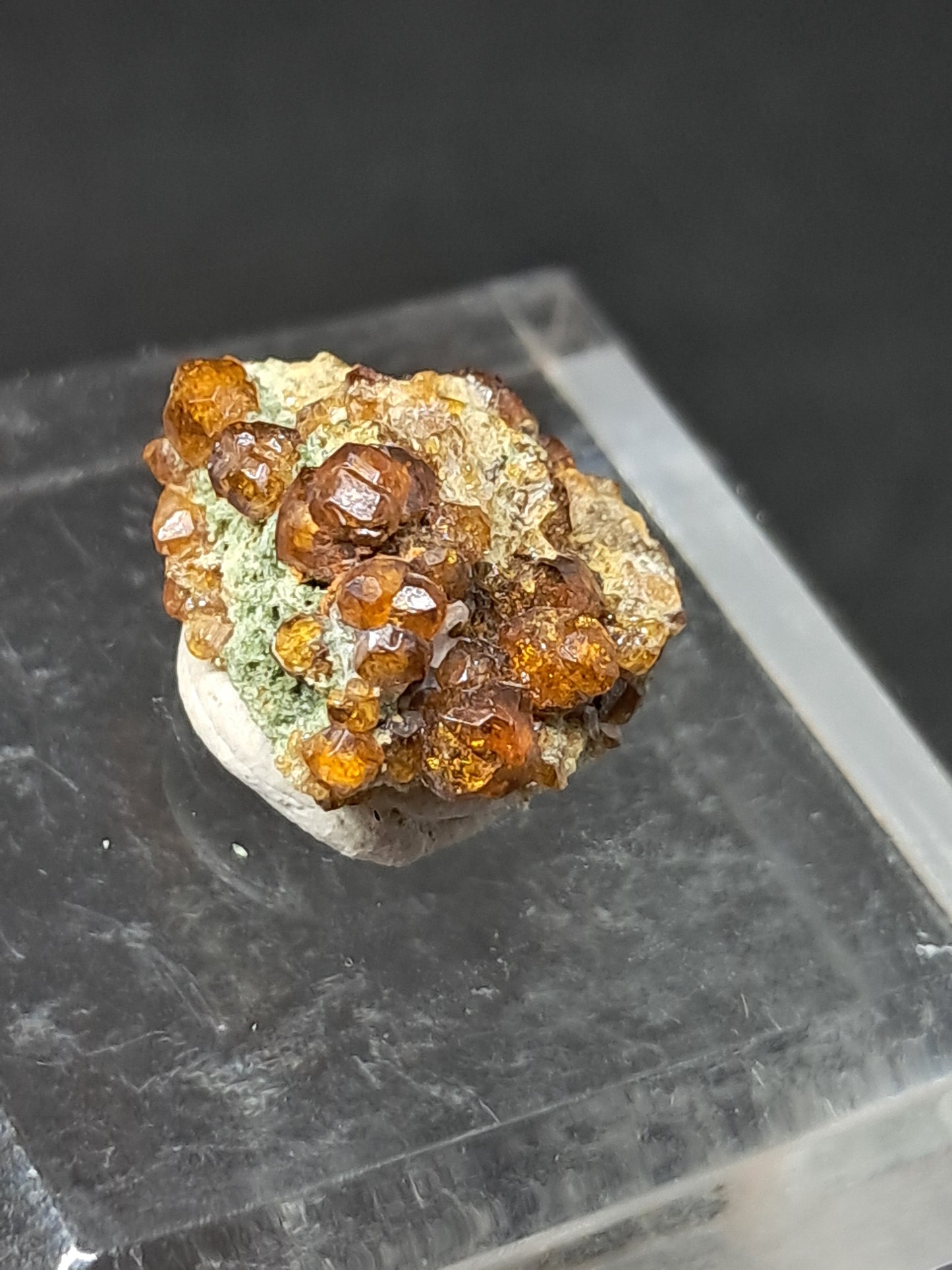 Cúmulo de granate marrón (México) | Cristal en bruto | Ejemplar mineral n.° GR8