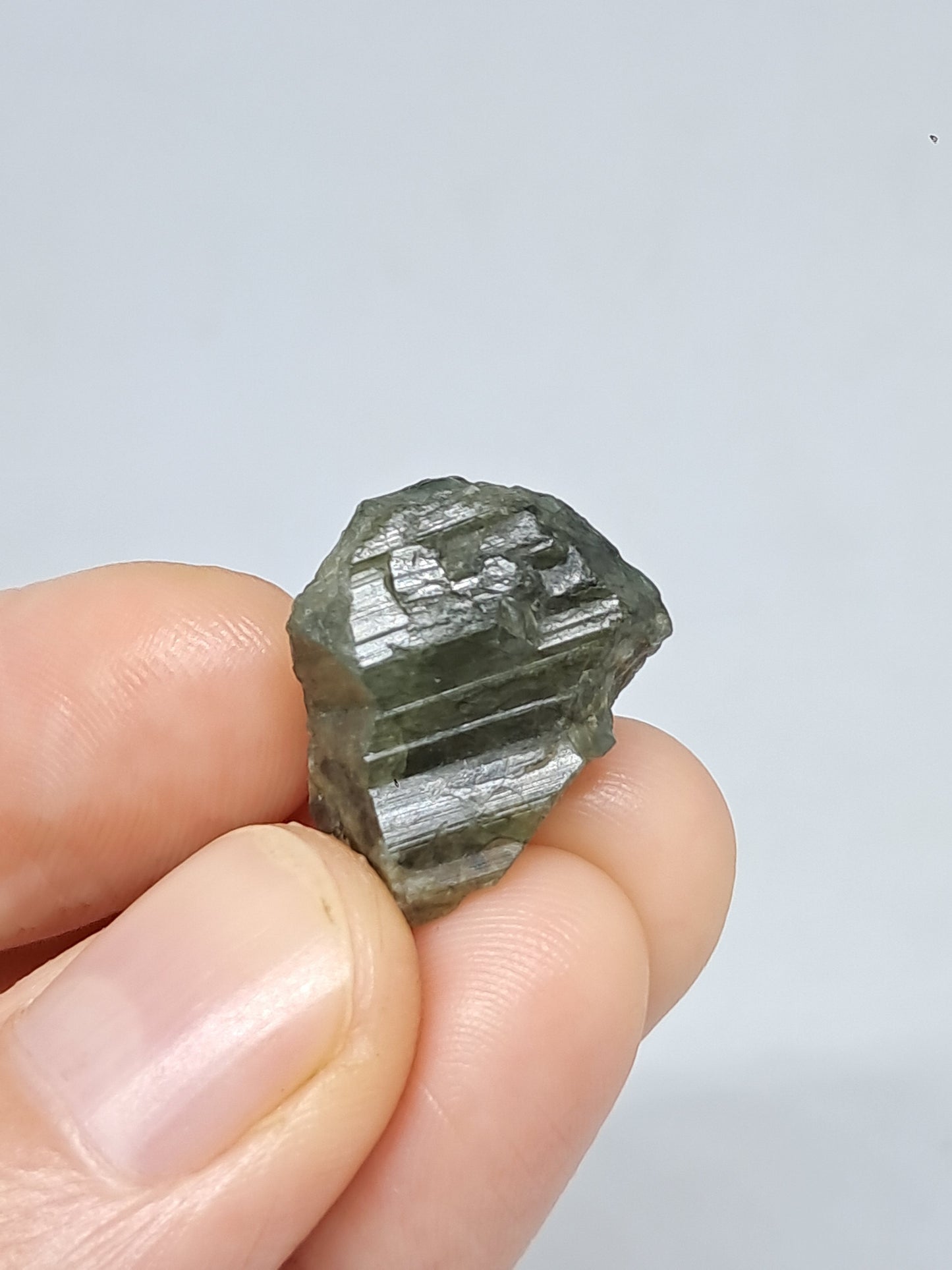 Natural Green Sapphire Crystal (Karur) Rough Stone | Mineral Specimen #SP23