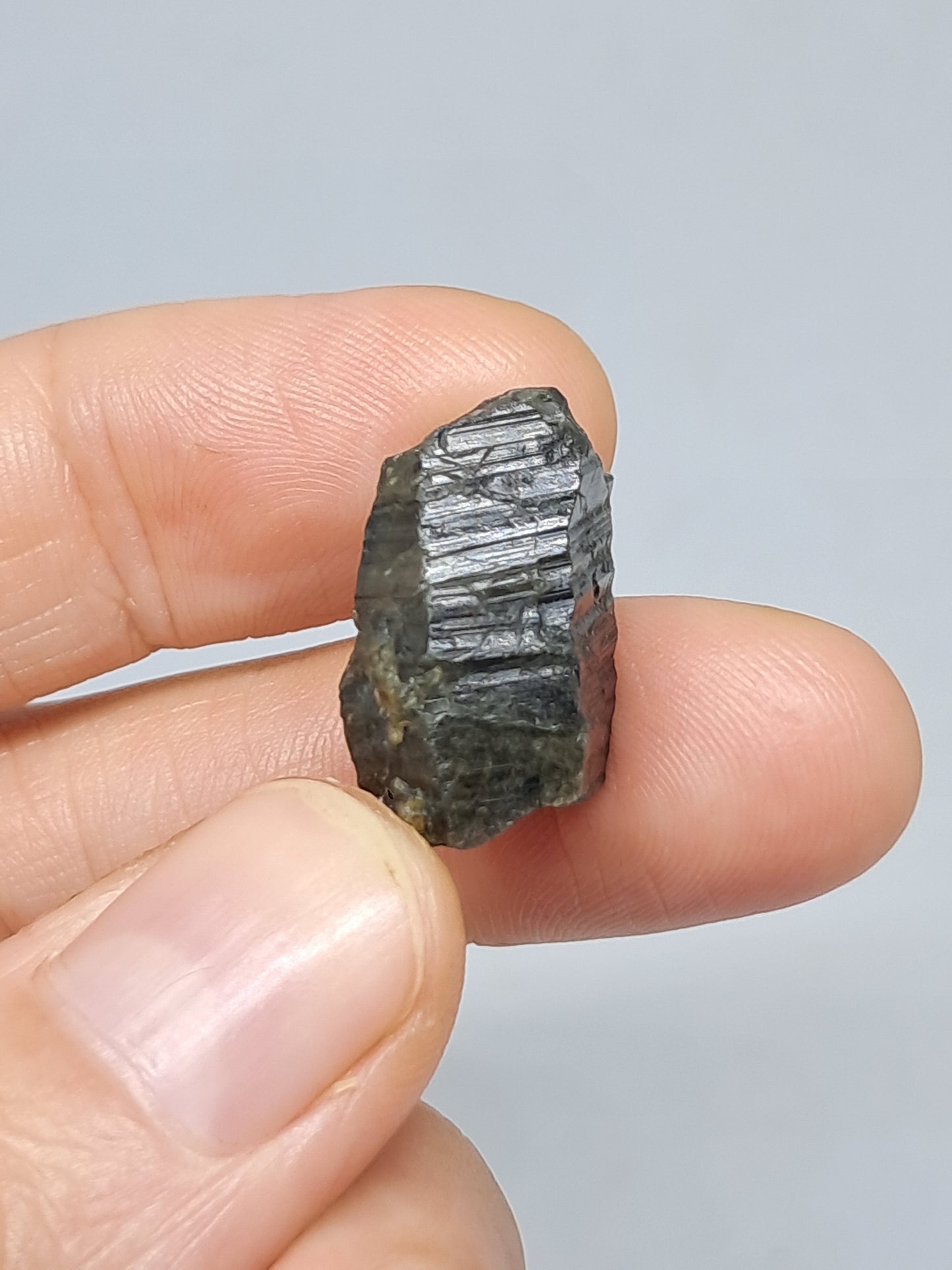 Natural Teal Green Sapphire Crystal (Karur) Rough Stone | Mineral Specimen #SP22