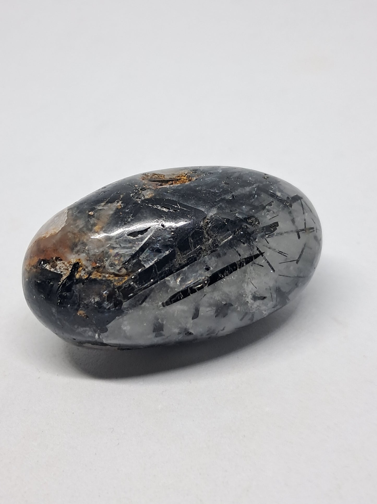 Tourmalinated Quartz Shivalingam #TQP2