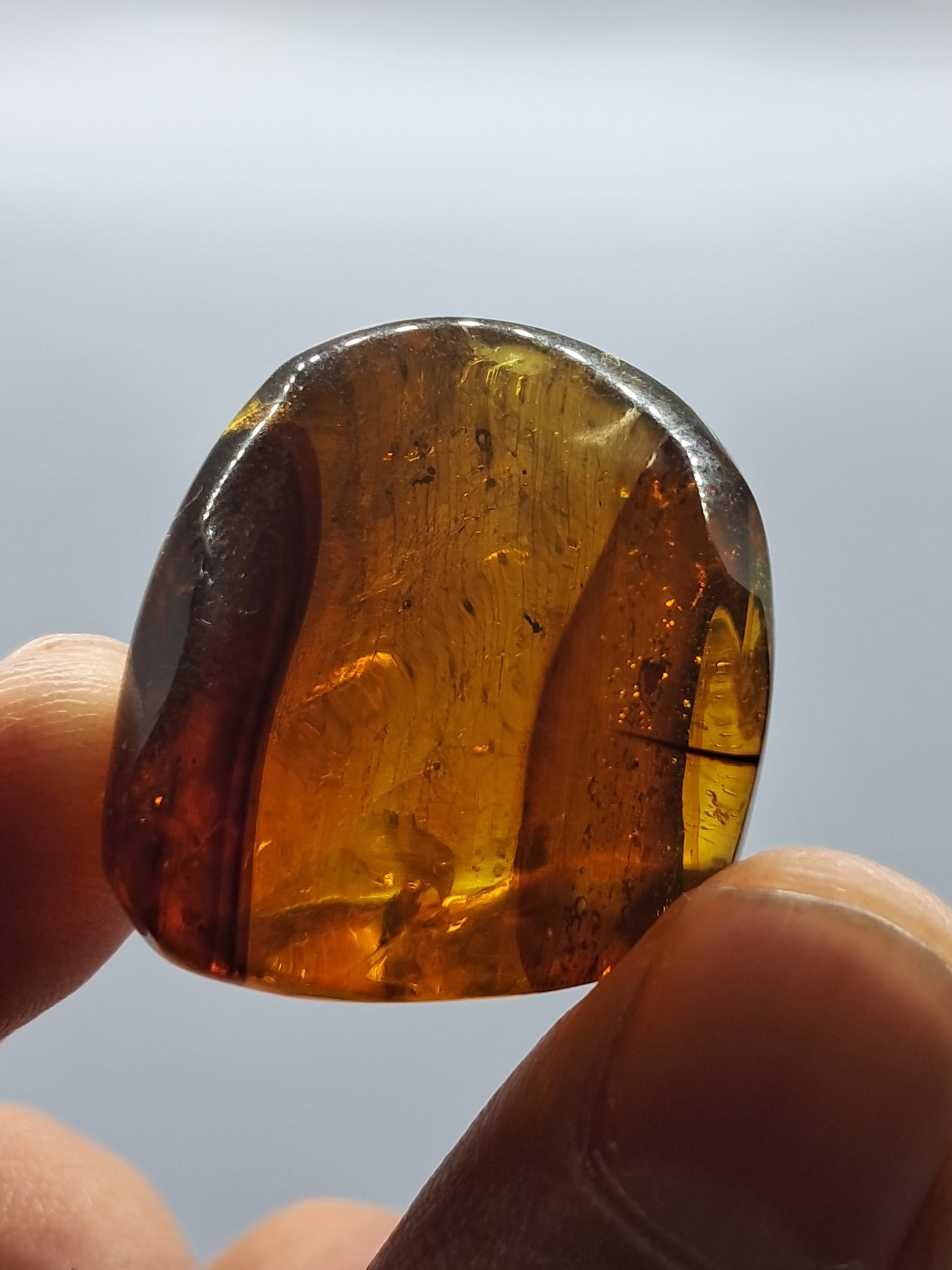 Polished Amber (Mexico) Natural Fossilized Resin | Mineral Specimen #AB2
