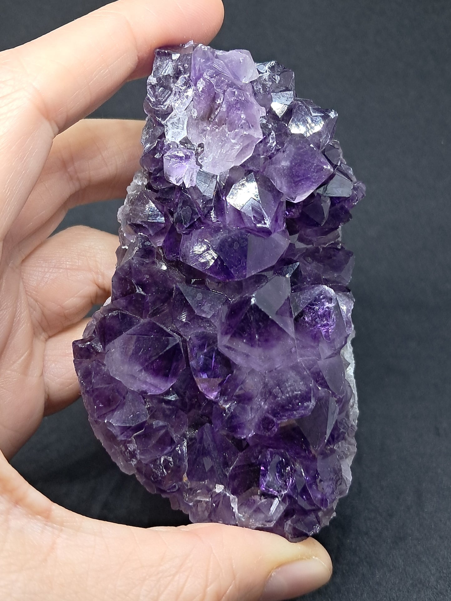 Amethyst Cluster (Madhya Pradesh) | Natural Stone | Deep Purple | Quartz #AM12