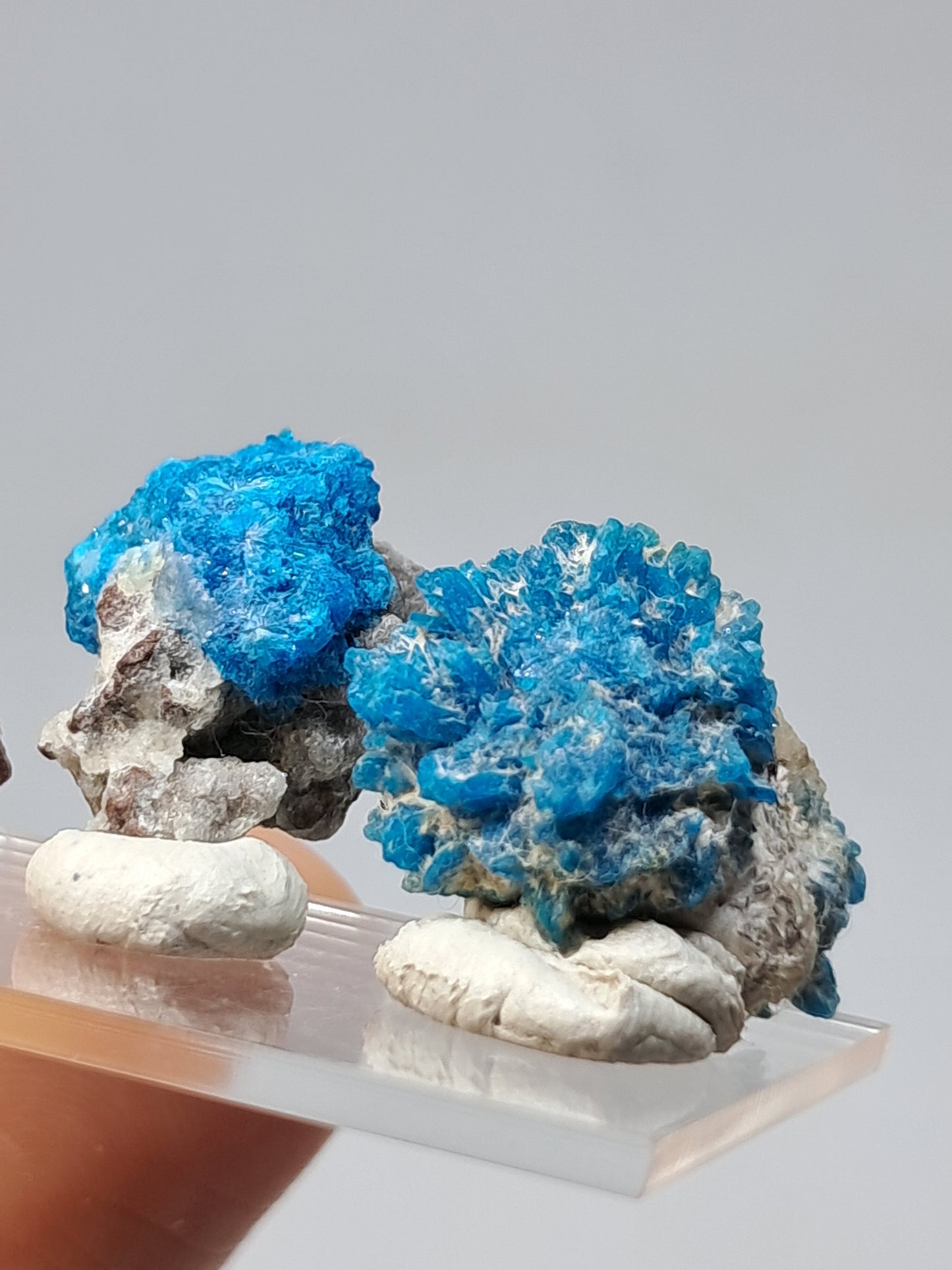 Conjunto de 3 pentagonitas en matriz (wagholi) en bruto | Cristal natural | Ejemplar mineral raro n.° CV43