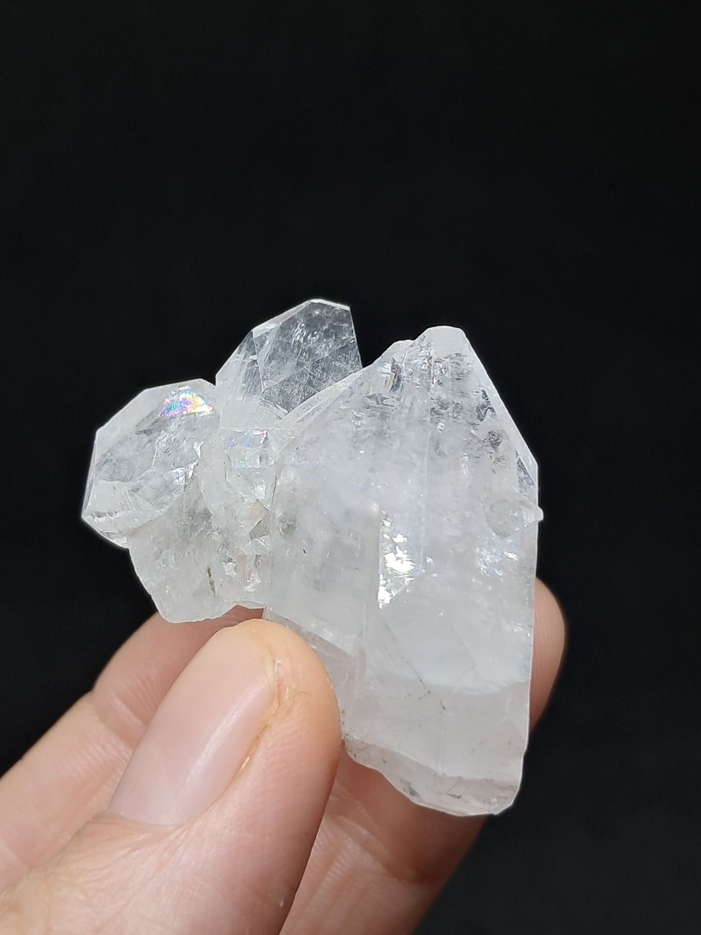 Clear Apophyllite Cluster (Ajanta) Natural Crystal | Mineral Specimen #AP51