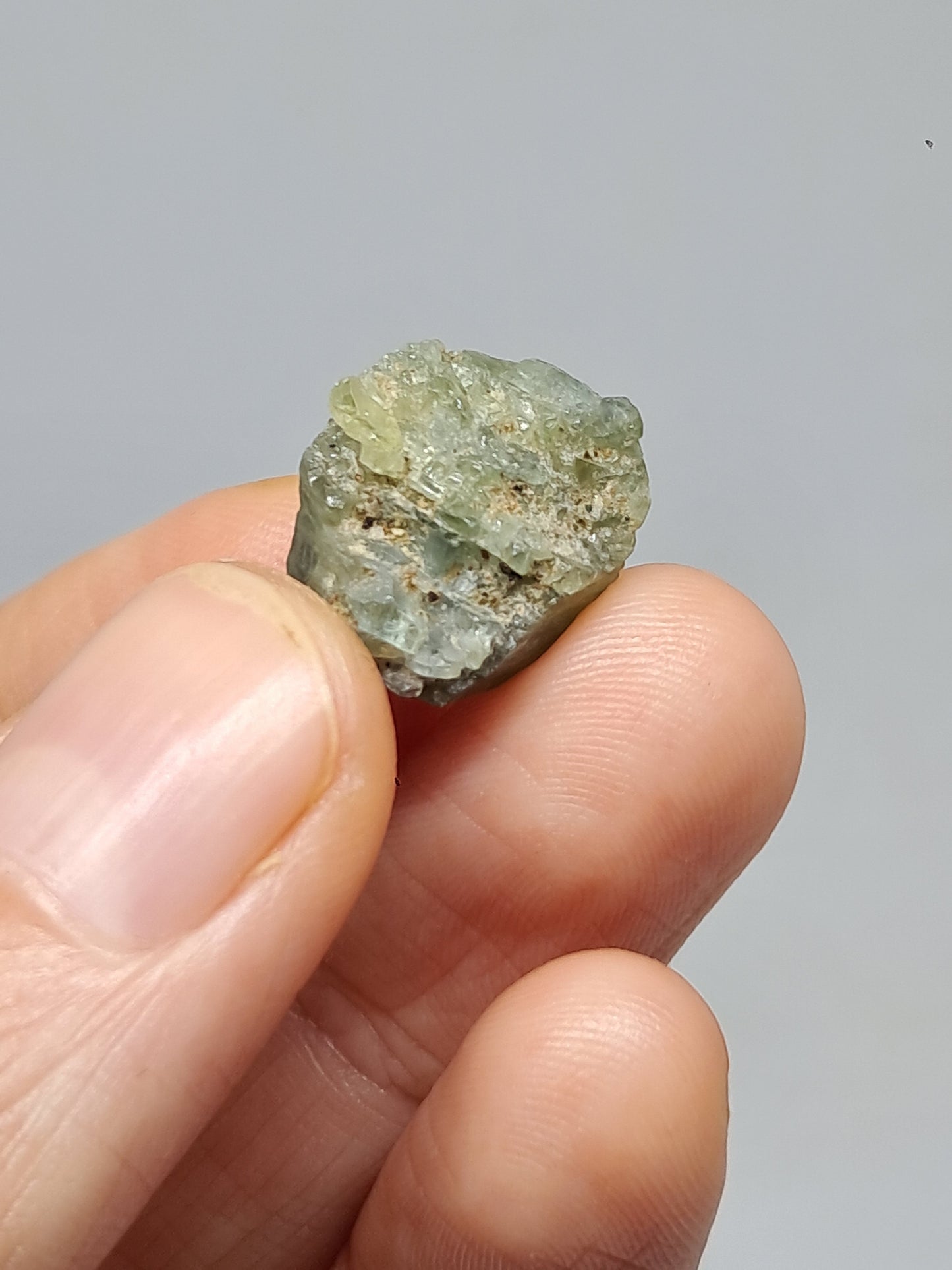 Natural Greenish-Blue *Teal* Sapphire Crystal (Karur) Rough Stone | Mineral Specimen #SP26