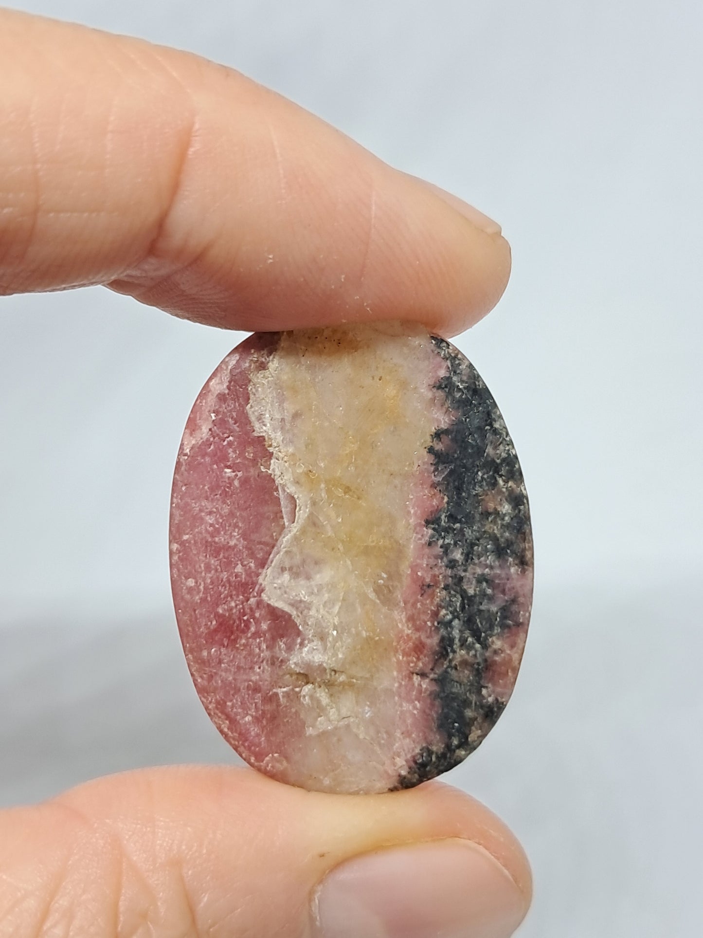 Rhodonite Cabochon | Natural Polished Stone #PQ10