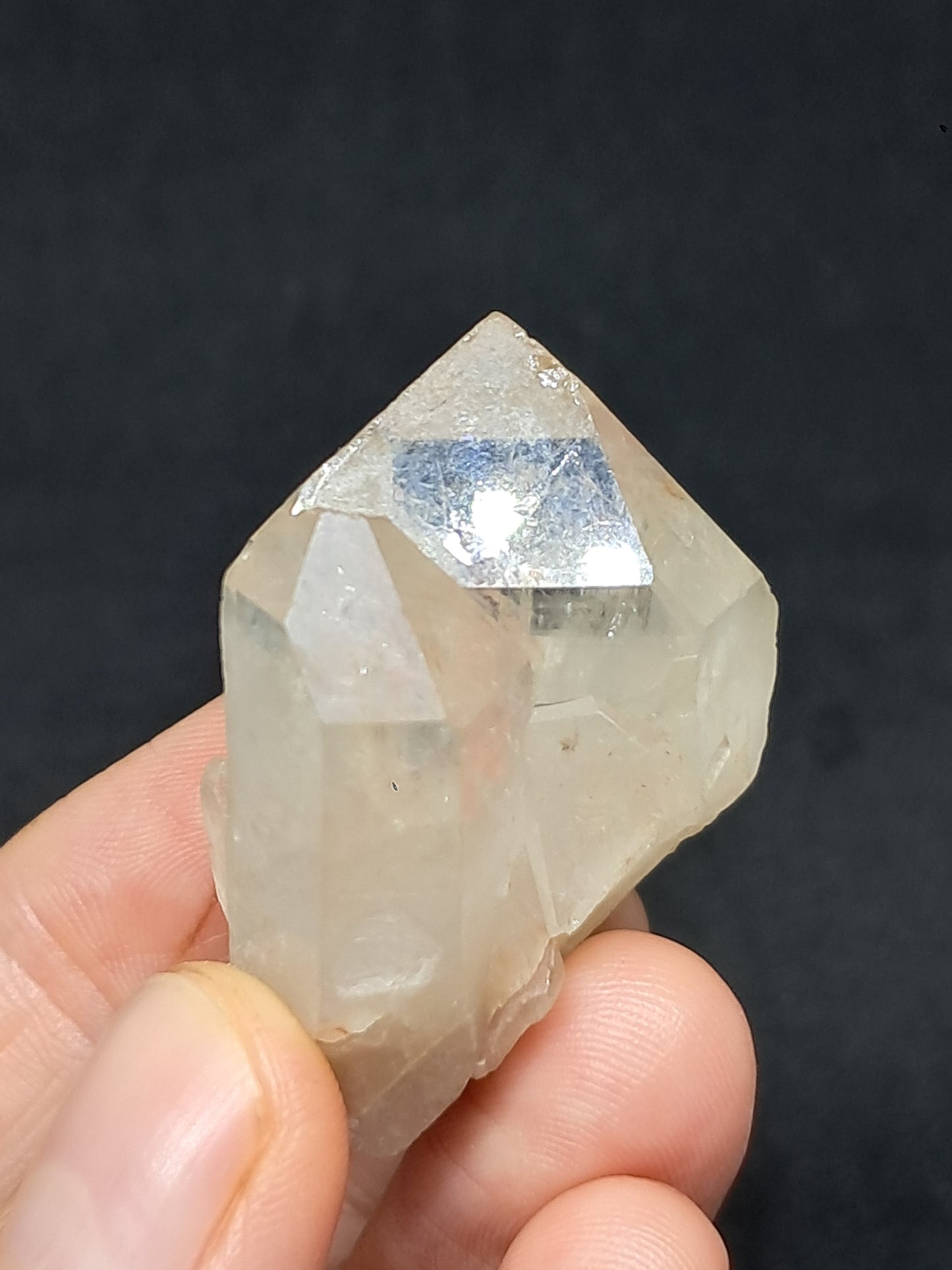 Natural Citrine "Kundalini" with Rainbows (Democratic Republic of Congo) Twinned Crystal Point | Mineral Specimen) #CTN17