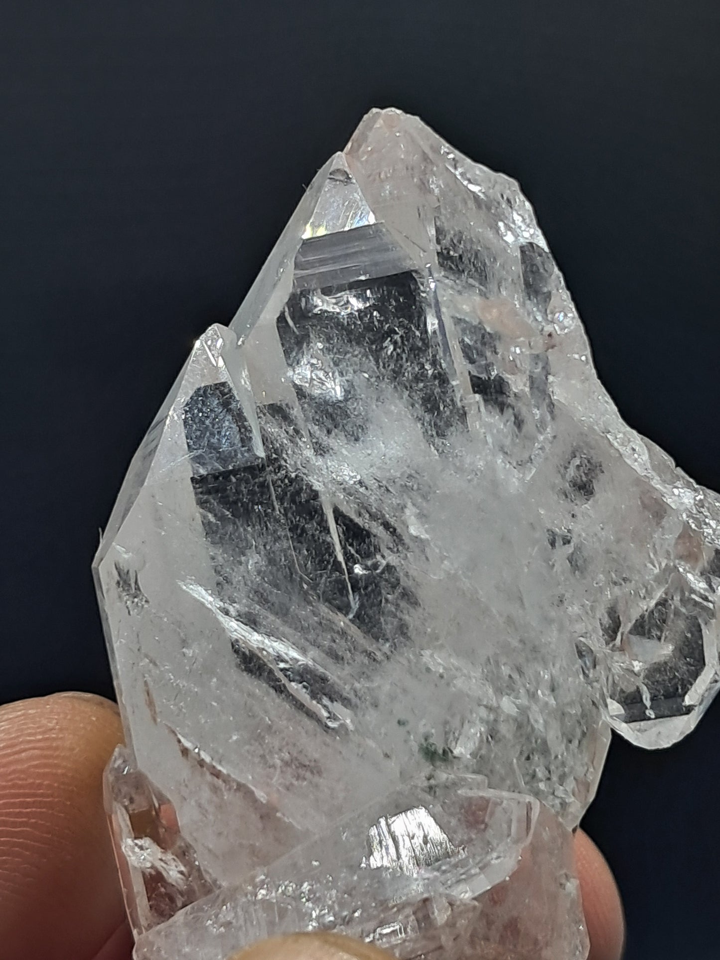 Punta Natural de Cuarzo Claro de la Formación Faden (Santander, Colombia) | Ejemplar Mineral n.° COQ6