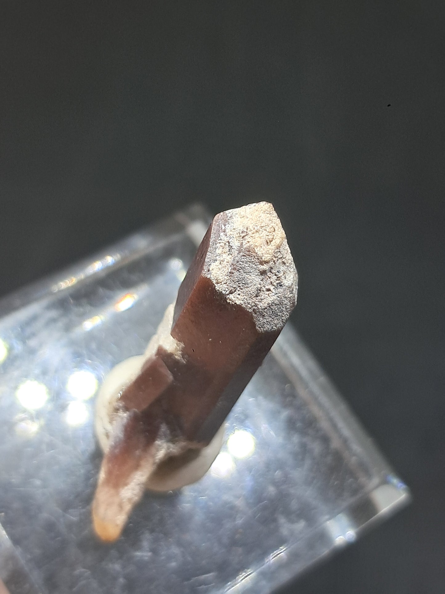 Cristal de topacio natural (México), piedra preciosa rara | Ejemplar mineral n.° TPZ19