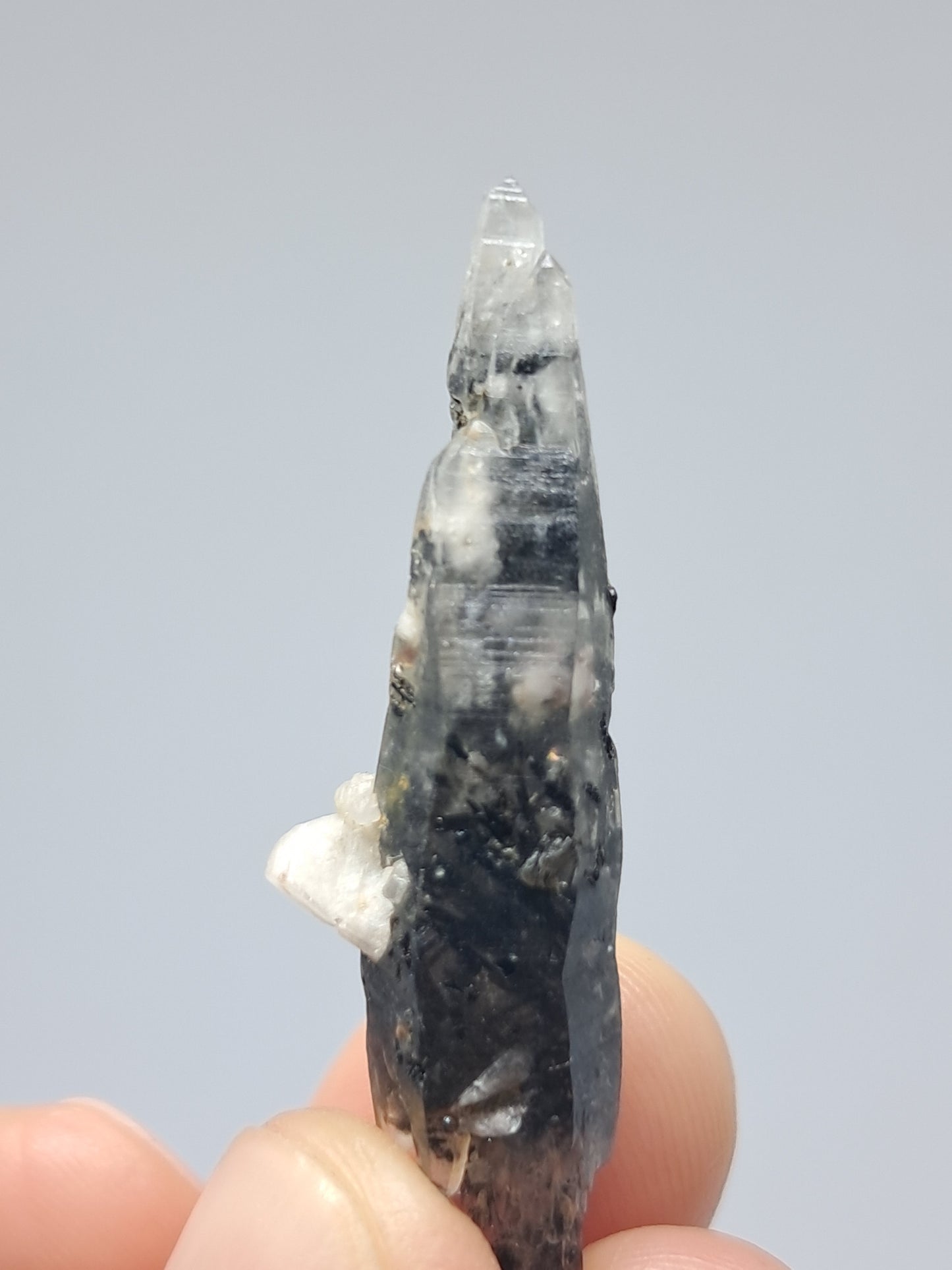 Tourmalinated Quartz Biterminated Crystal (Non-precious stone) #TQ24