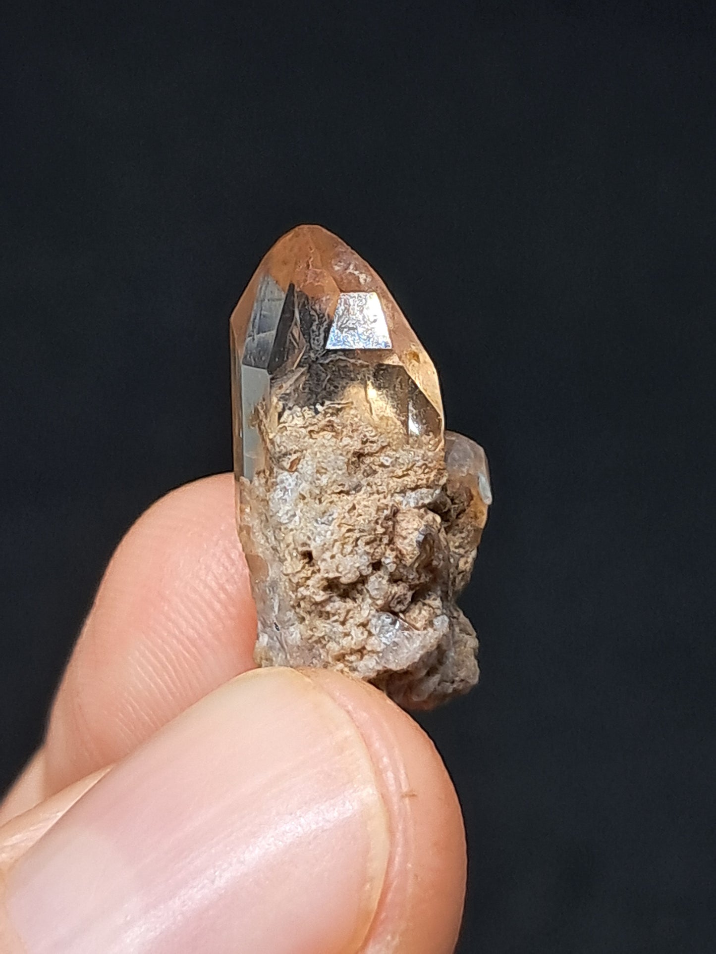 Cristal de topacio natural (México), piedra preciosa rara | Ejemplar mineral n.° TPZ3