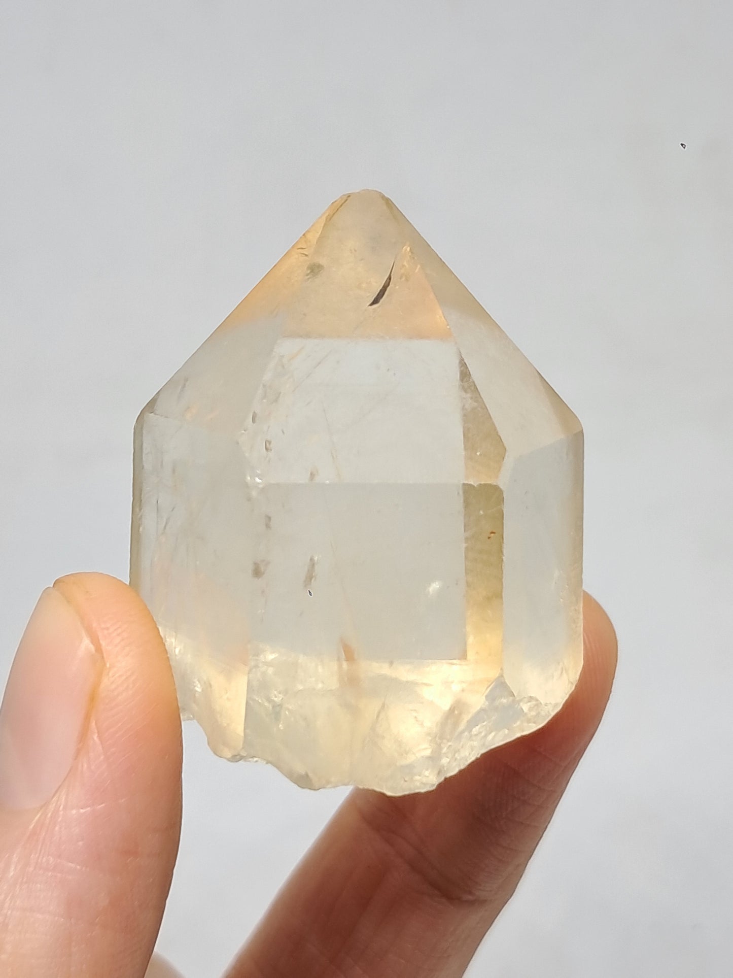 Natural Citrine "Kundalini" (Democratic Republic of Congo) Crystal Point | Mineral Specimen #CTN20