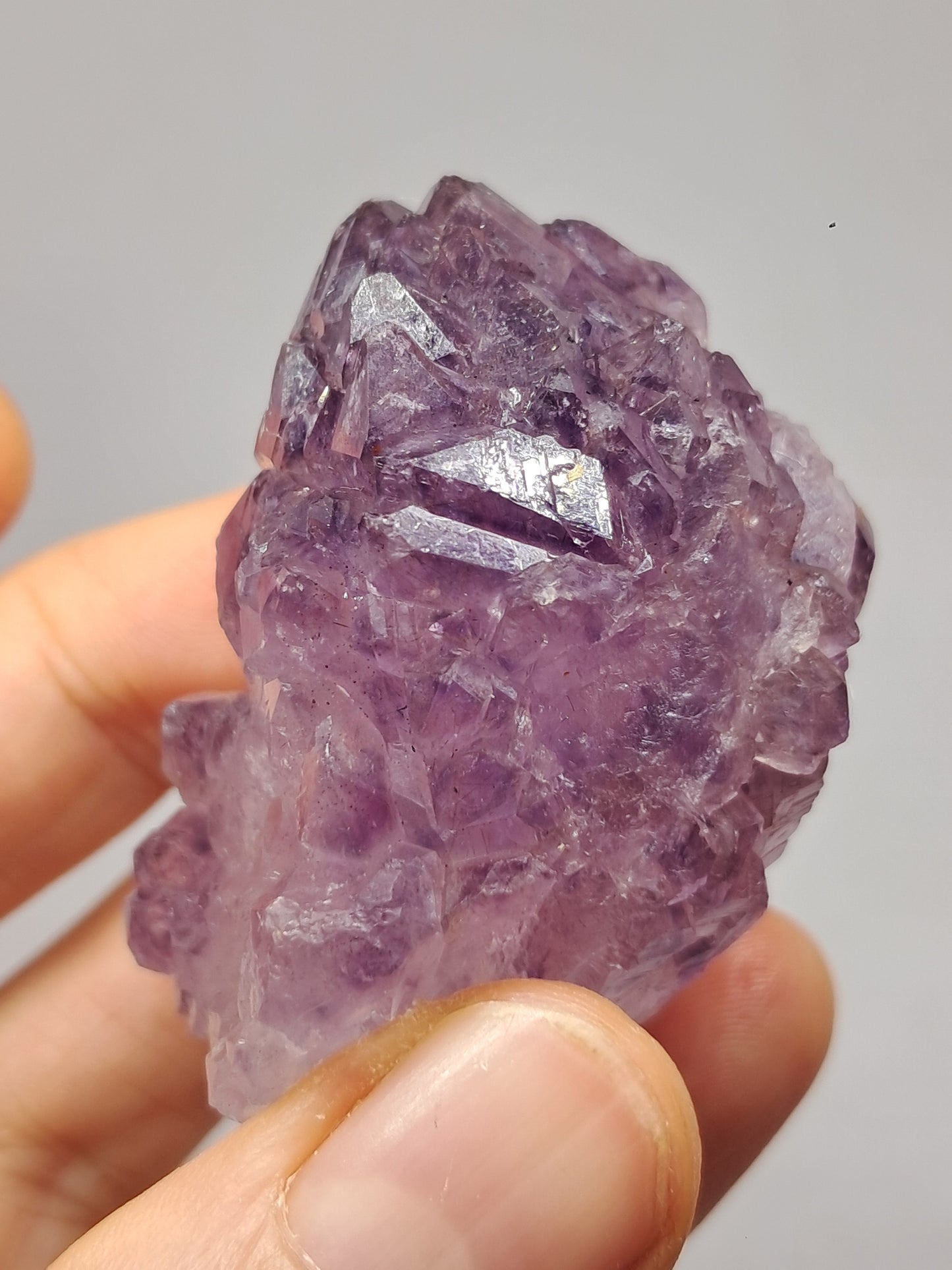 Clúster de cristal de amatista elestial (Karur) | Piedra Natural | Espécimen mineral #KA93