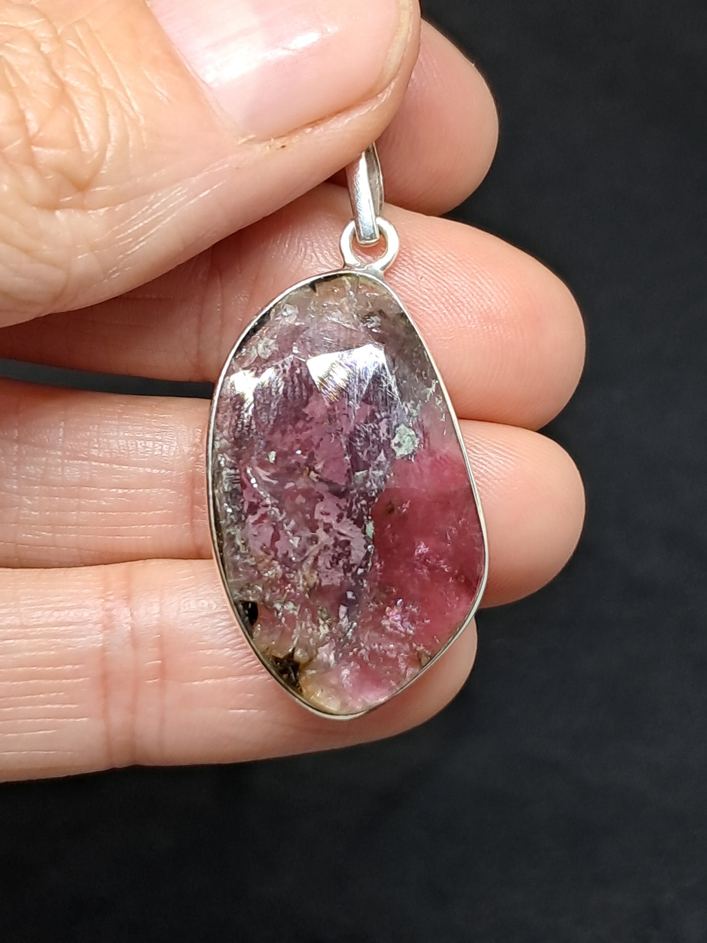 Faceted Pink Tourmaline Silver Pendant | Jewelry | Necklace