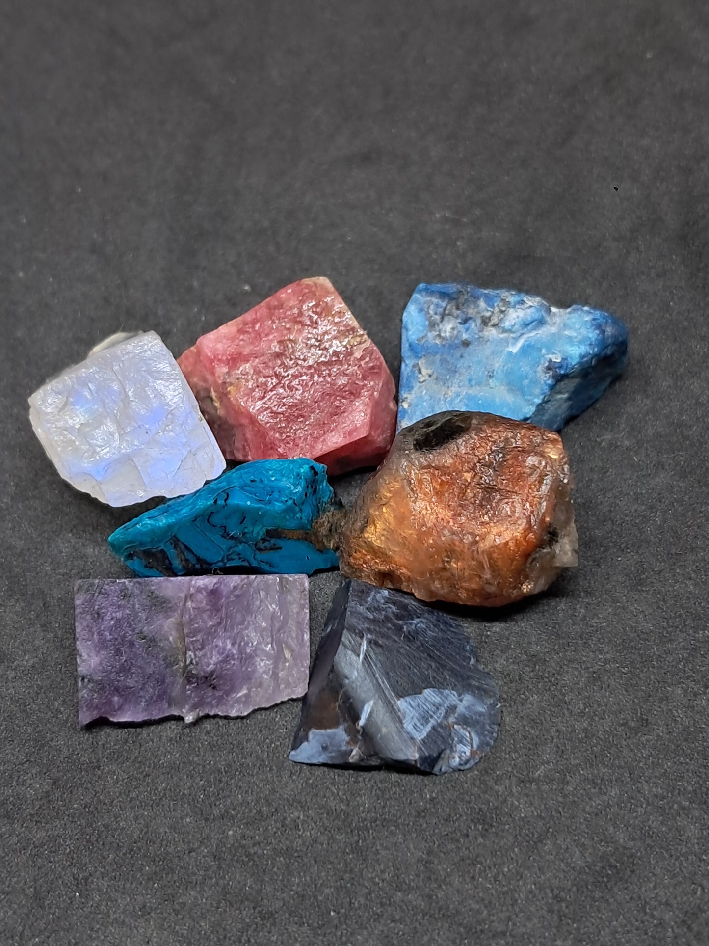 Set of 7 Mix Small Rough Stones | Raw Crystals | Natural Minerals #RCS21