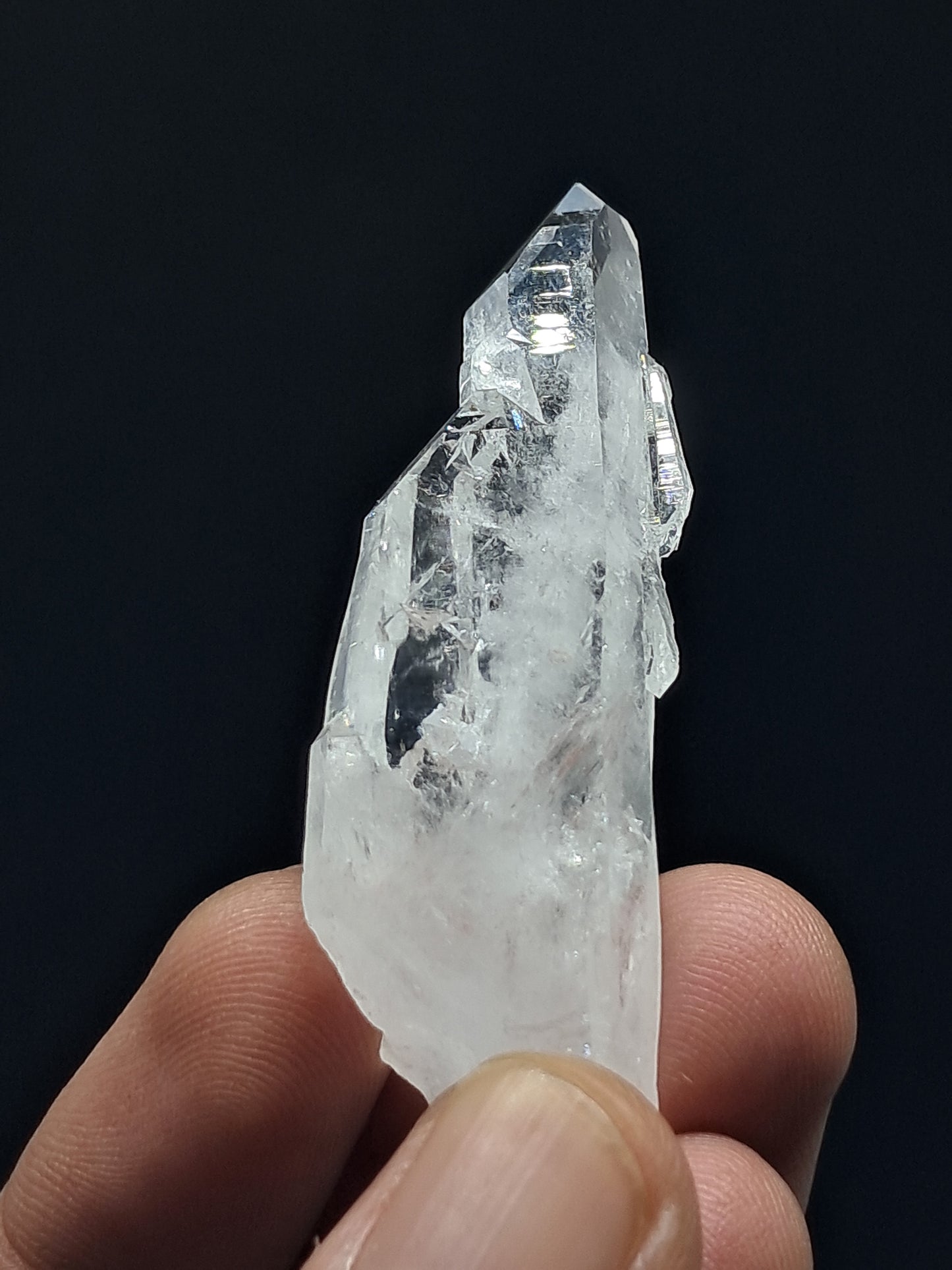 Punta Natural de Cuarzo Claro de la Formación Faden (Santander, Colombia) | Ejemplar Mineral n.° COQ7